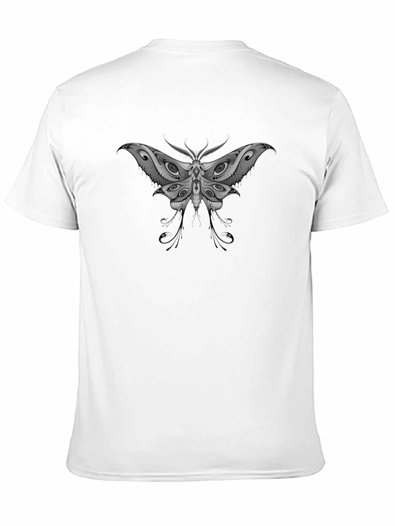 Moth Eye Graphic Tee - Unique Black T-Shirt