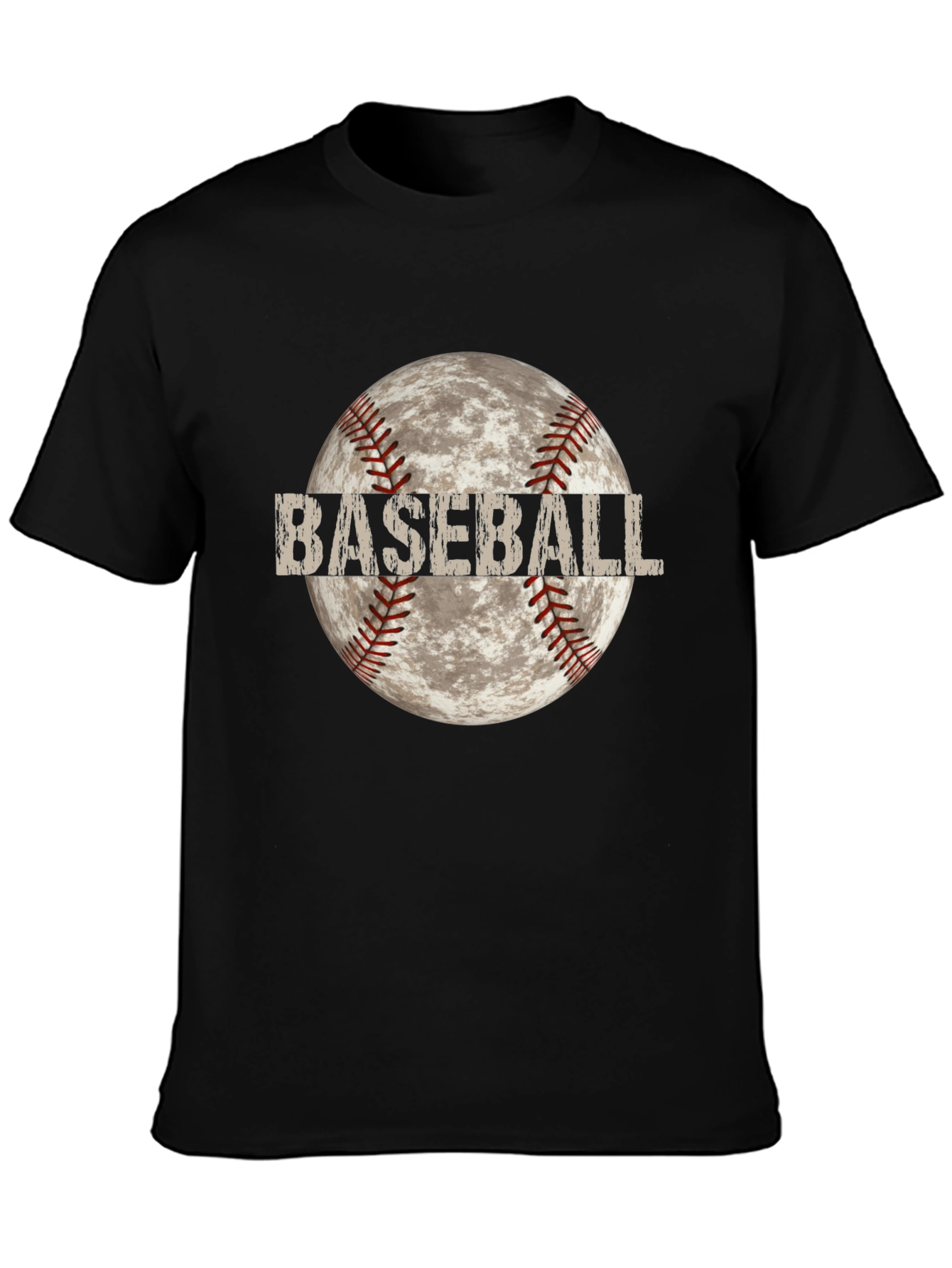Baseball Moon T-Shirt - Unique Graphic Tee