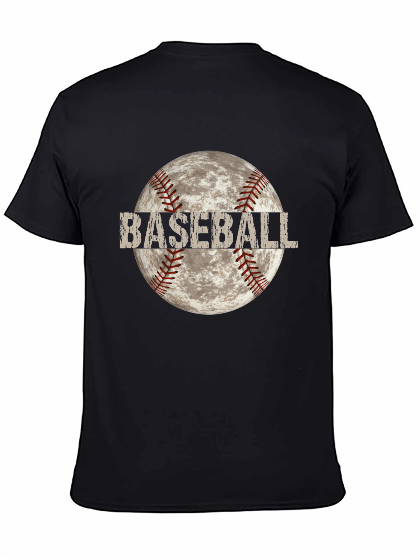 Baseball Moon T-Shirt - Unique Graphic Tee