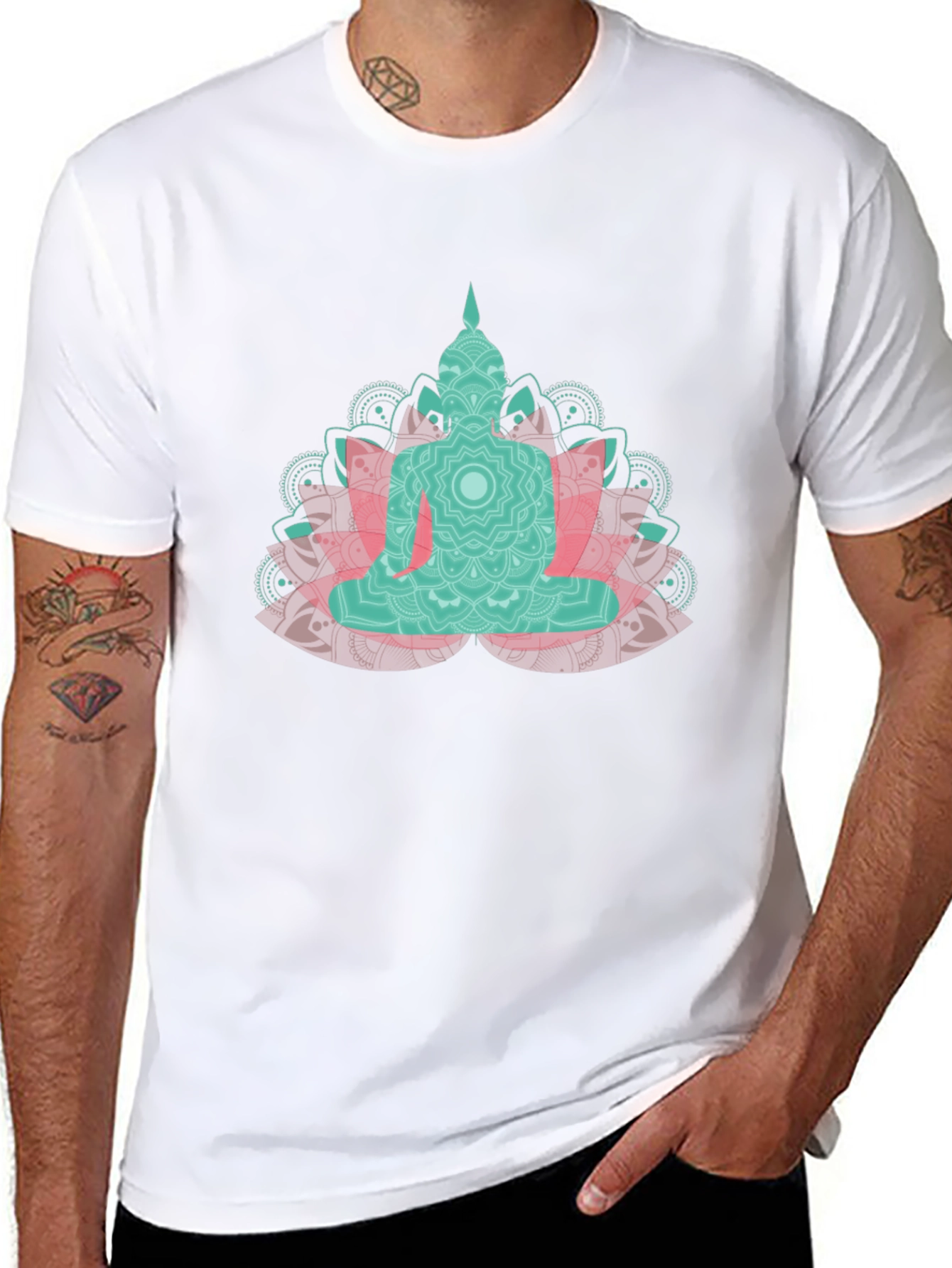 Buddha Mandala Graphic T-Shirt