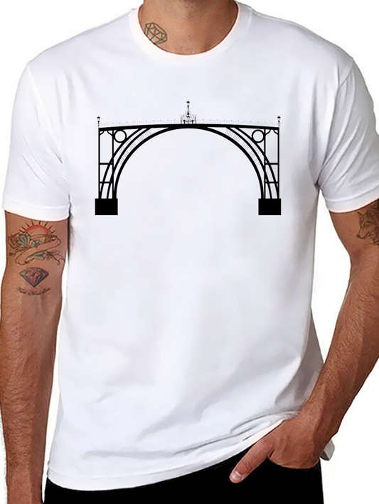 Architectural Bridge Black Graphic Tee