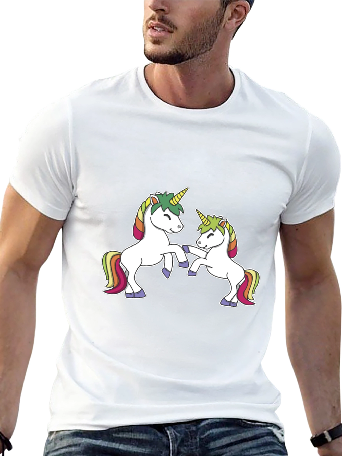 Unicorn T-Shirt - Black Cotton Blend