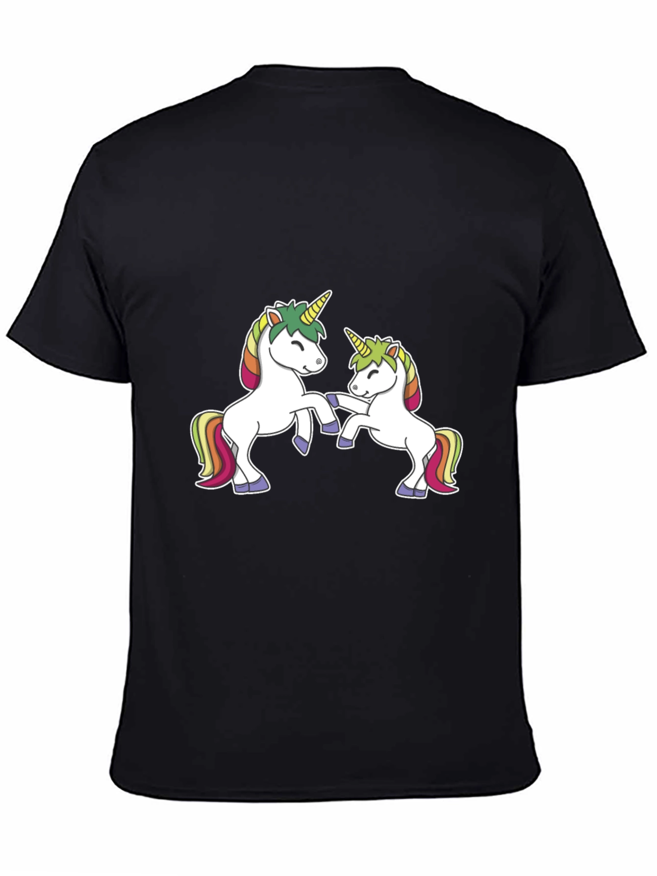 Unicorn T-Shirt - Black Cotton Blend