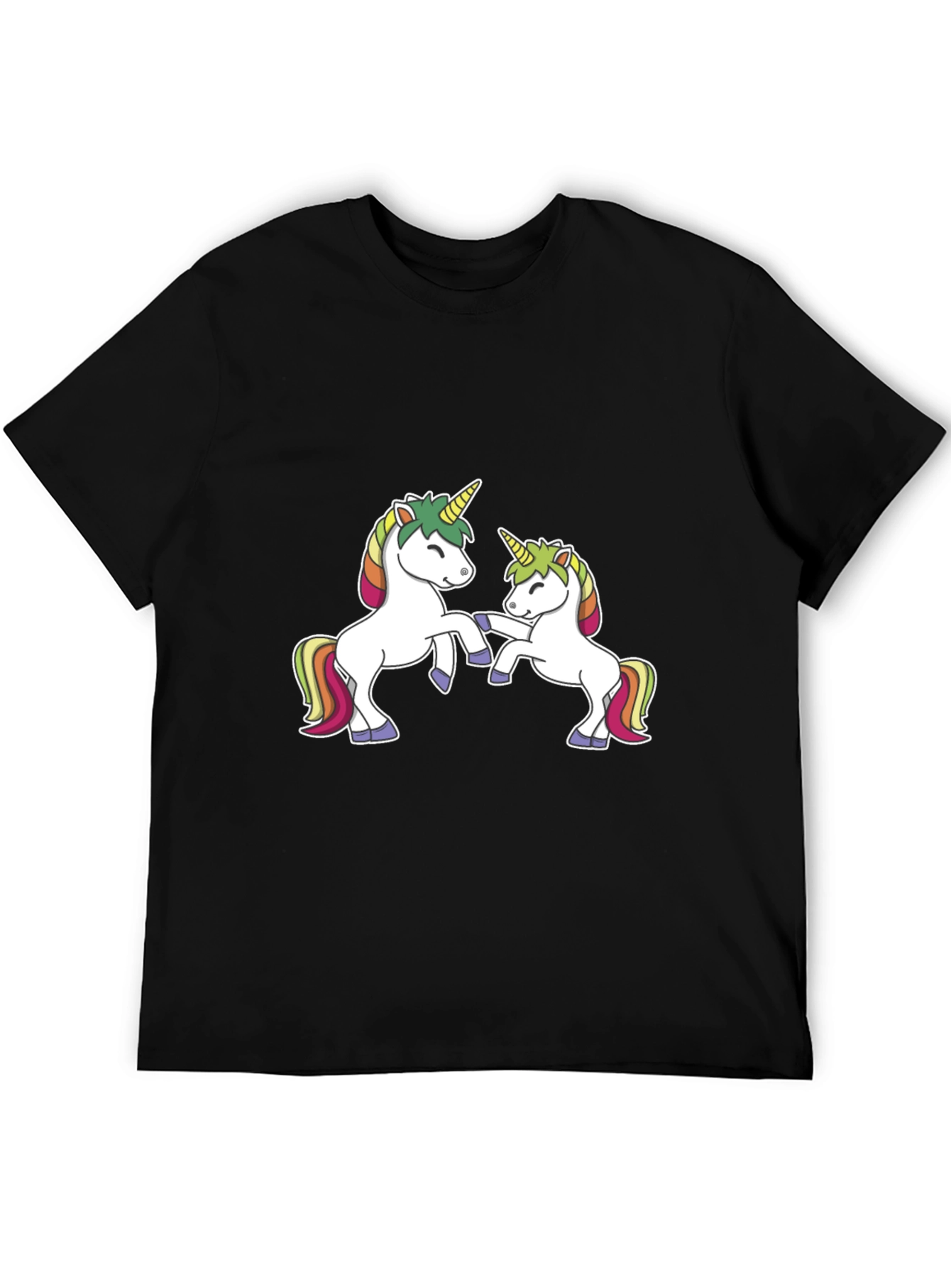 Unicorn T-Shirt - Black Cotton Blend