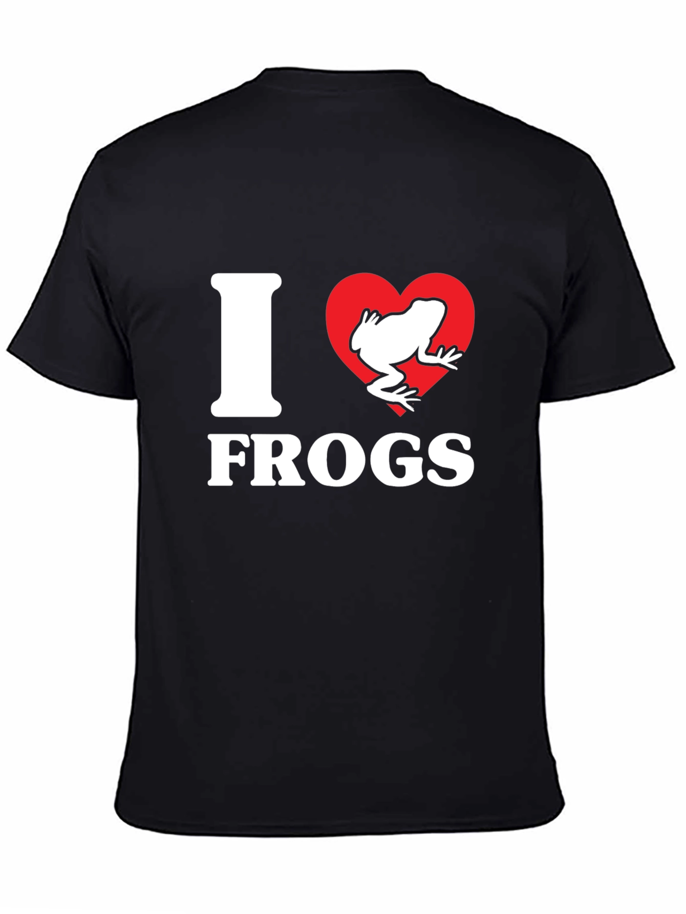 I Heart Frogs Black T-Shirt