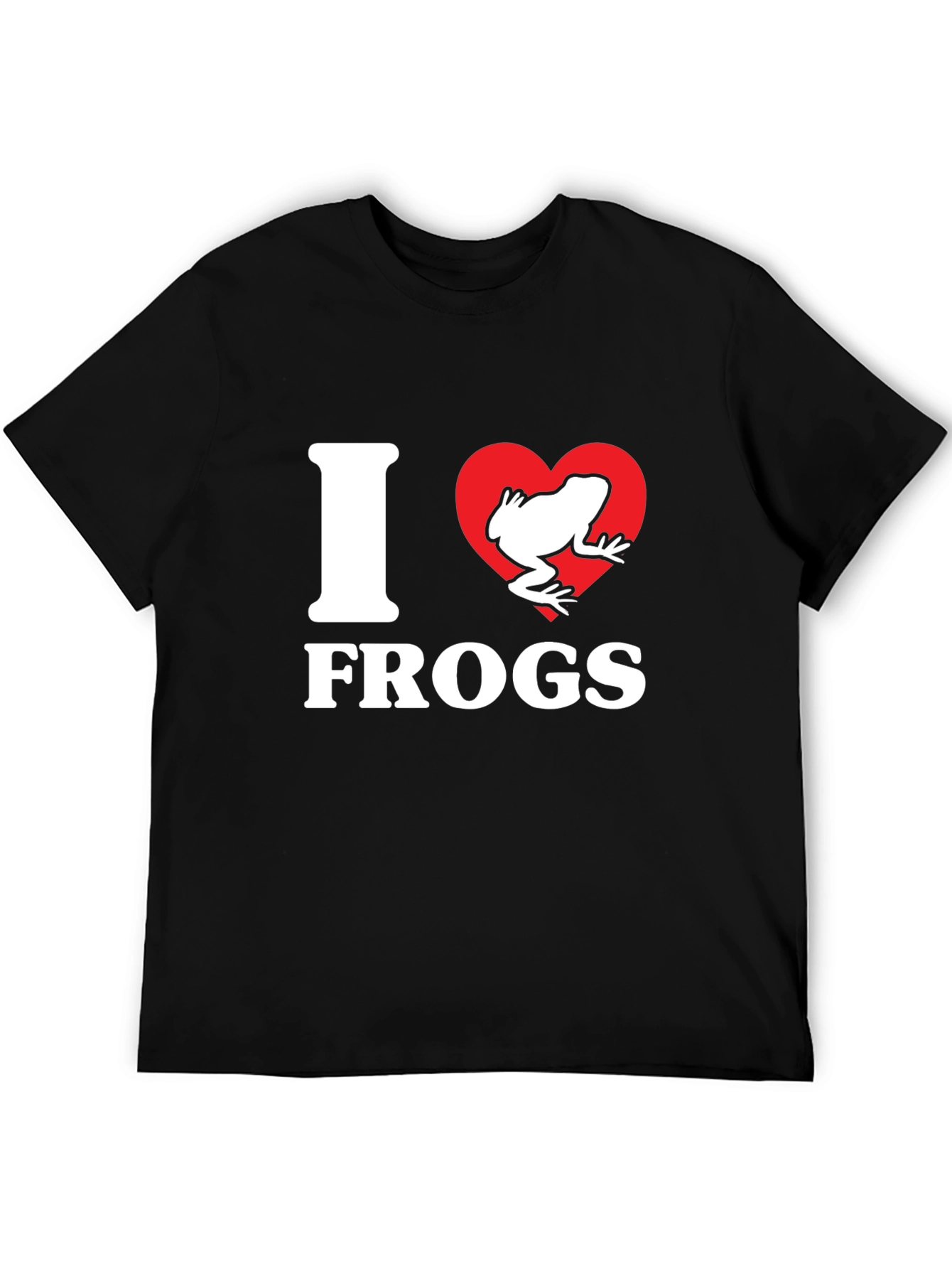 I Heart Frogs Black T-Shirt