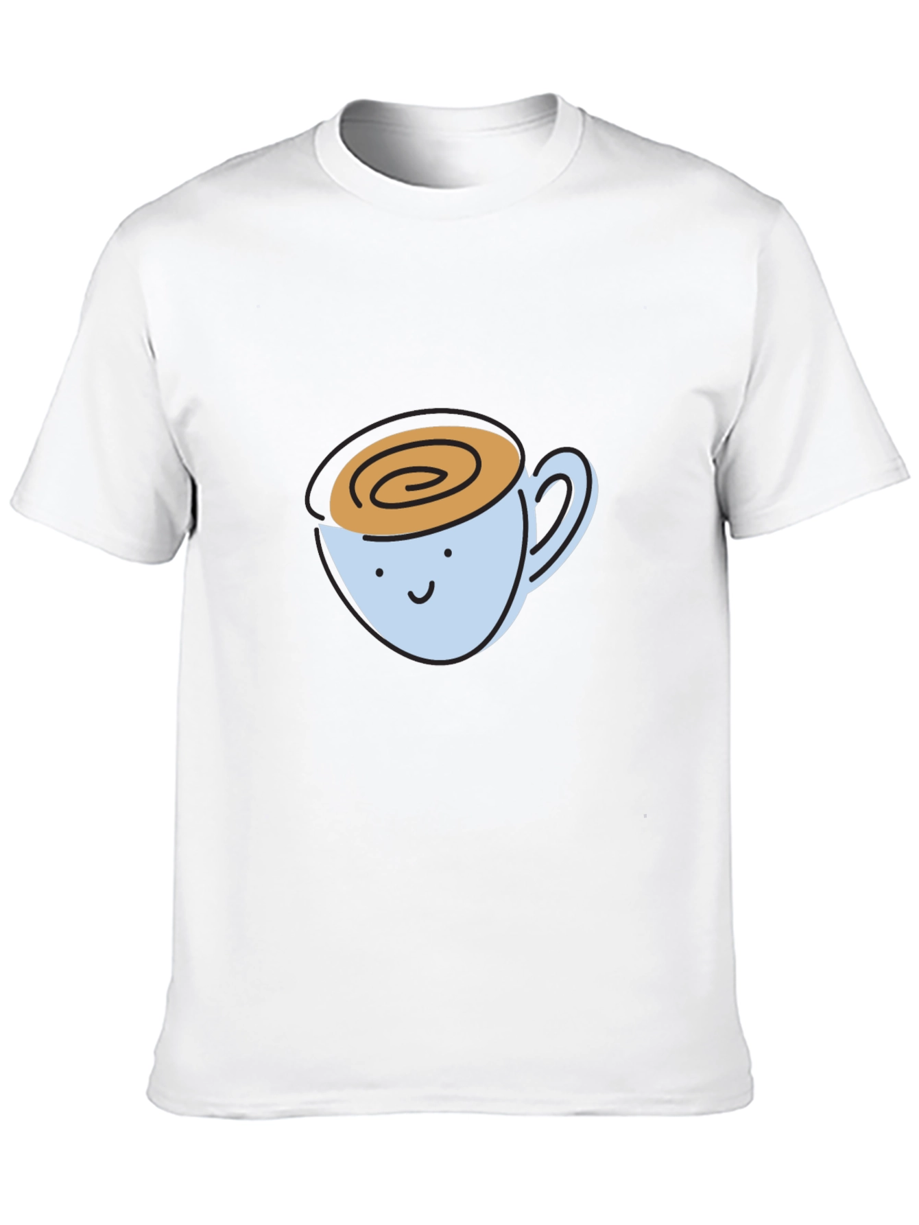 Cute Coffee Cup Graphic T-Shirt