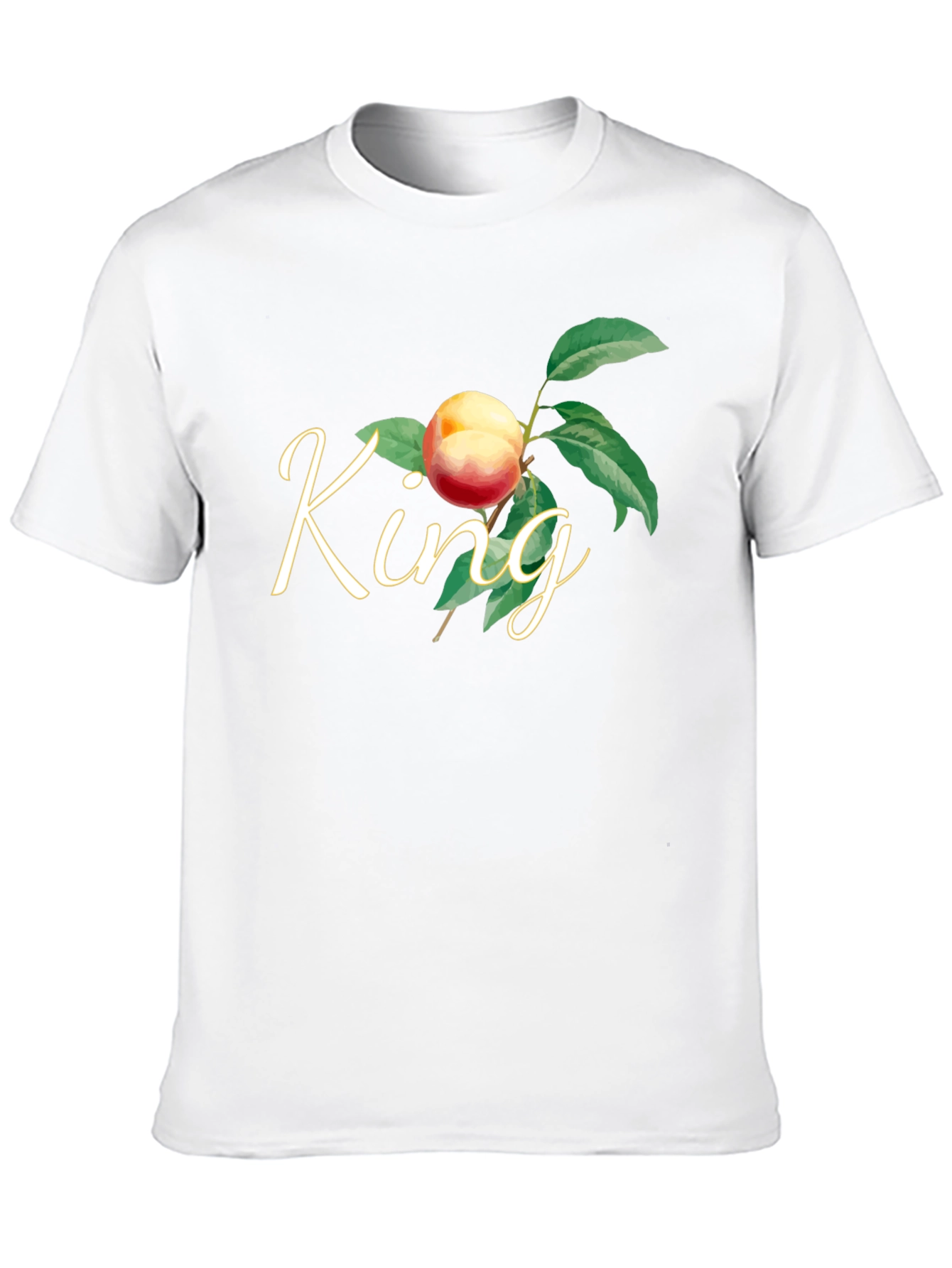 King Peach Graphic T-Shirt - Black