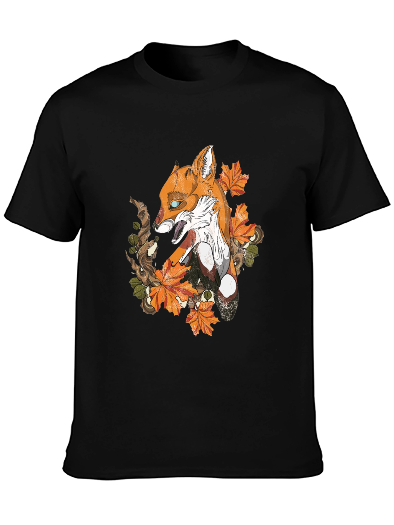 Fox & Foliage Graphic Tee - Urban Style
