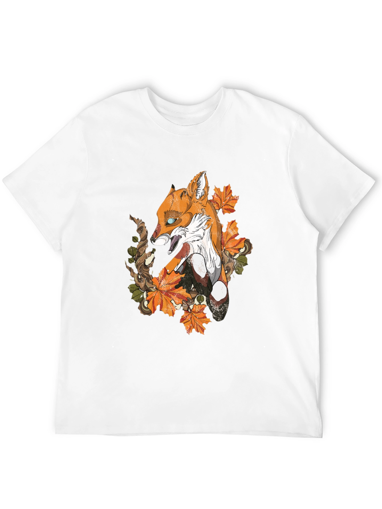 Fox & Foliage Graphic Tee - Urban Style