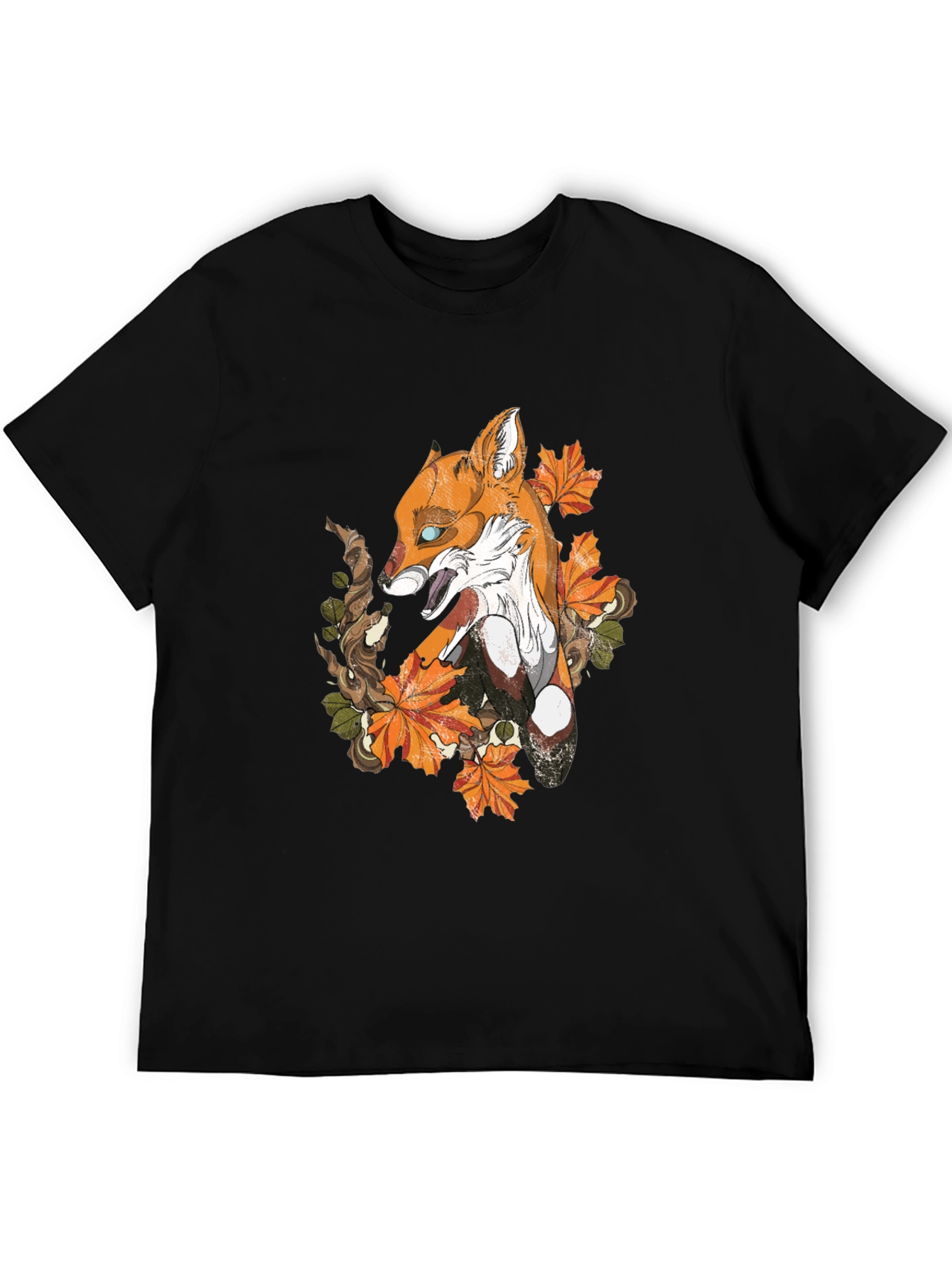 Fox & Foliage Graphic Tee - Urban Style