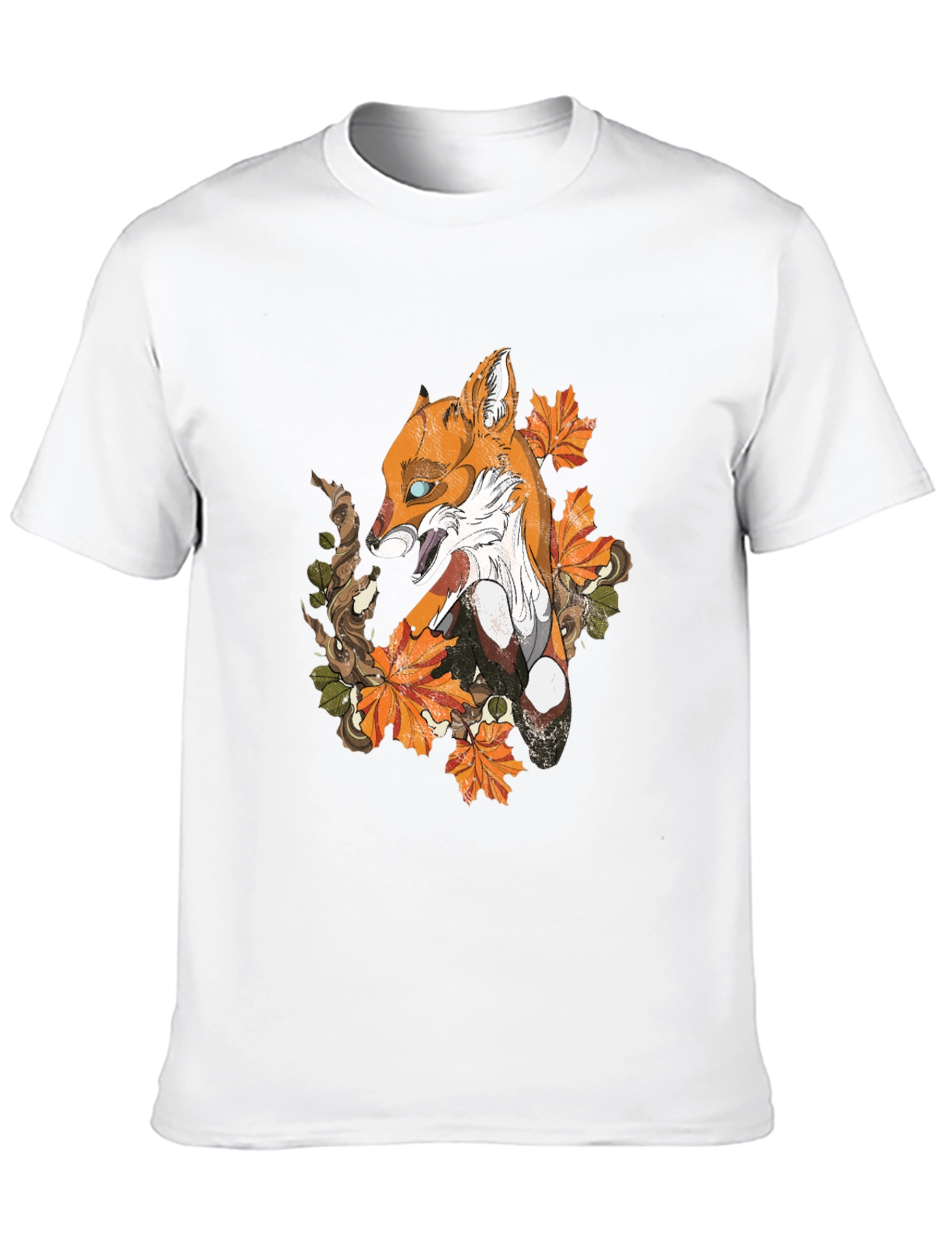 Fox & Foliage Graphic Tee - Urban Style