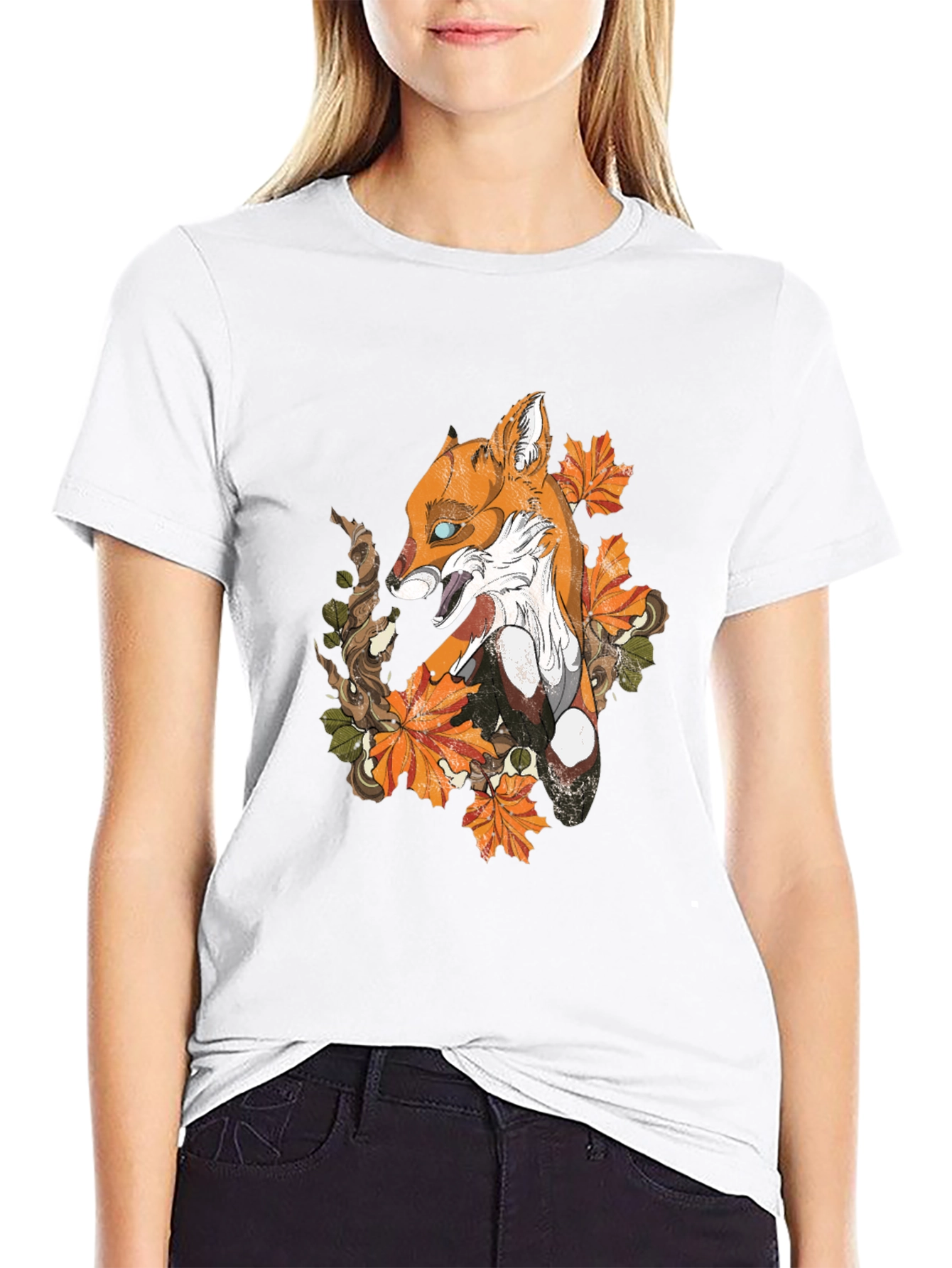 Fox & Foliage Graphic Tee - Urban Style
