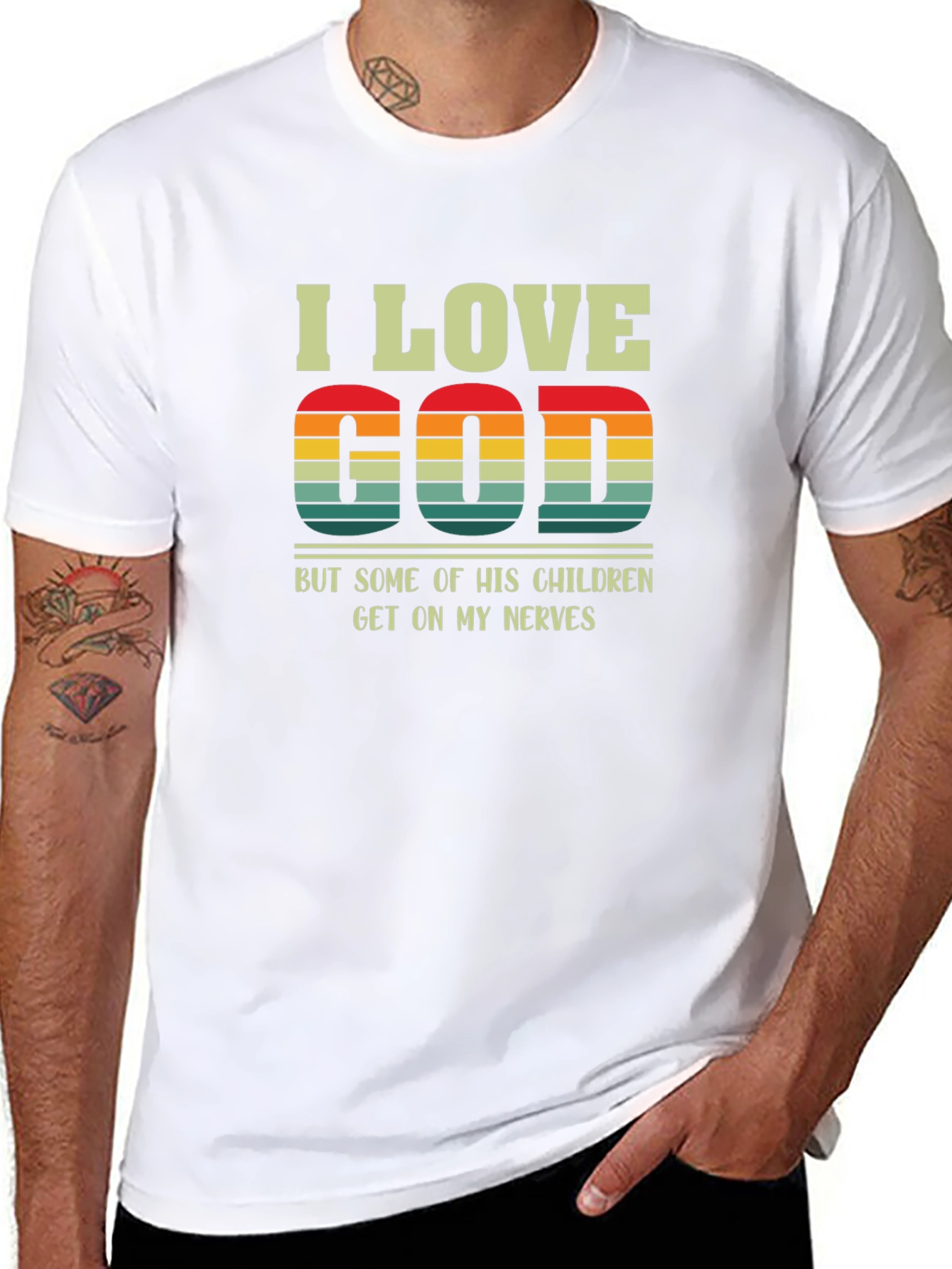 I Love God T-Shirt - Funny Religious Humor