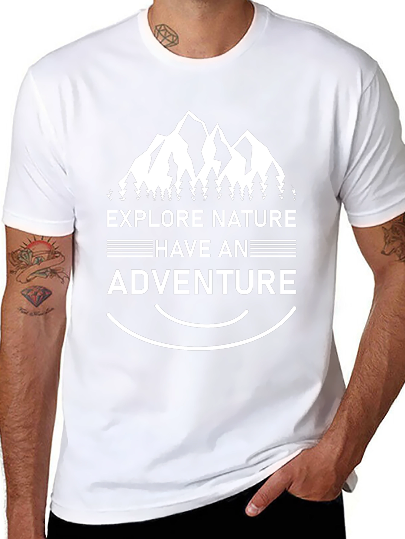 Explore Nature Adventure T-Shirt - Mountain Graphic Tee