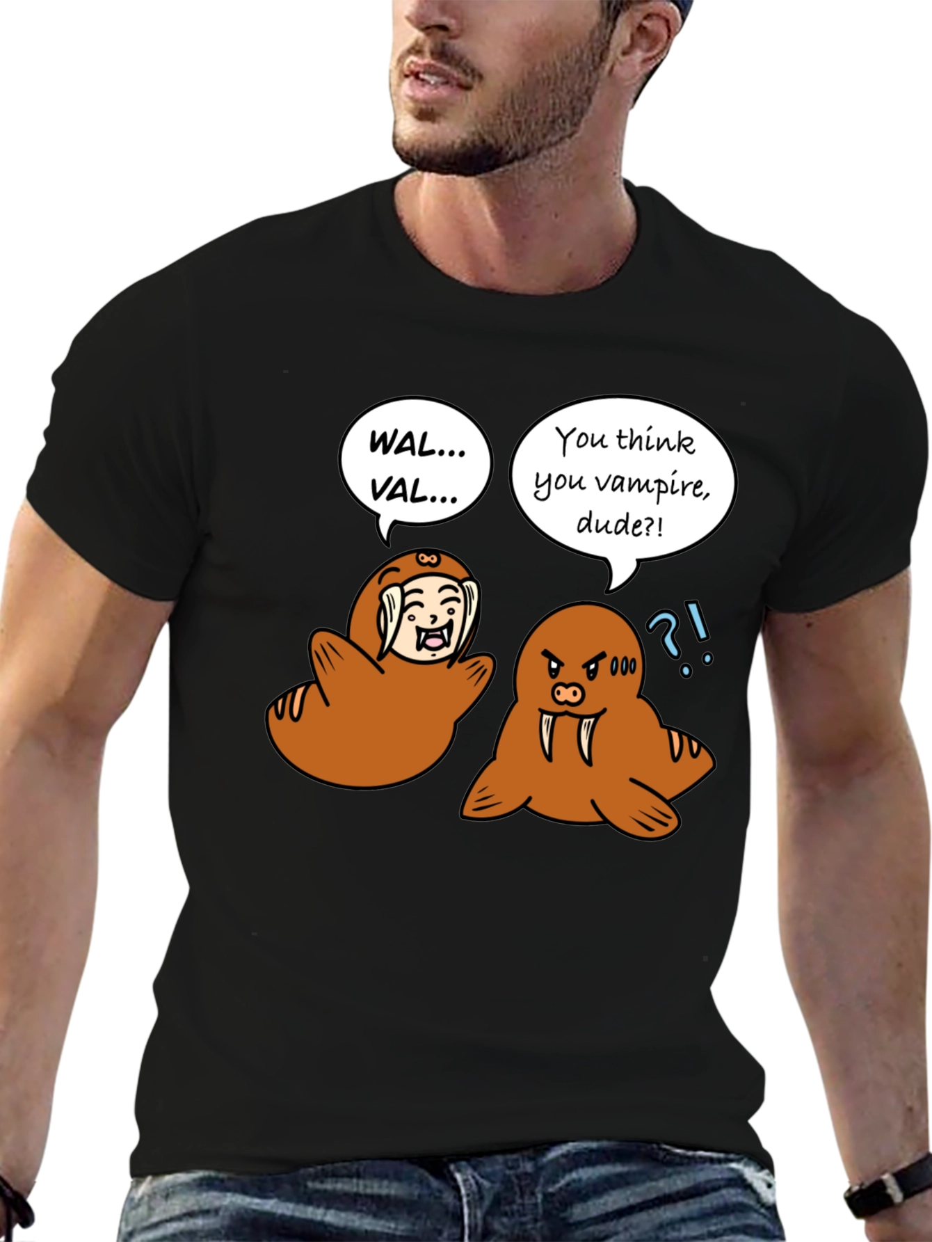 Walrus Vampire Graphic Tee