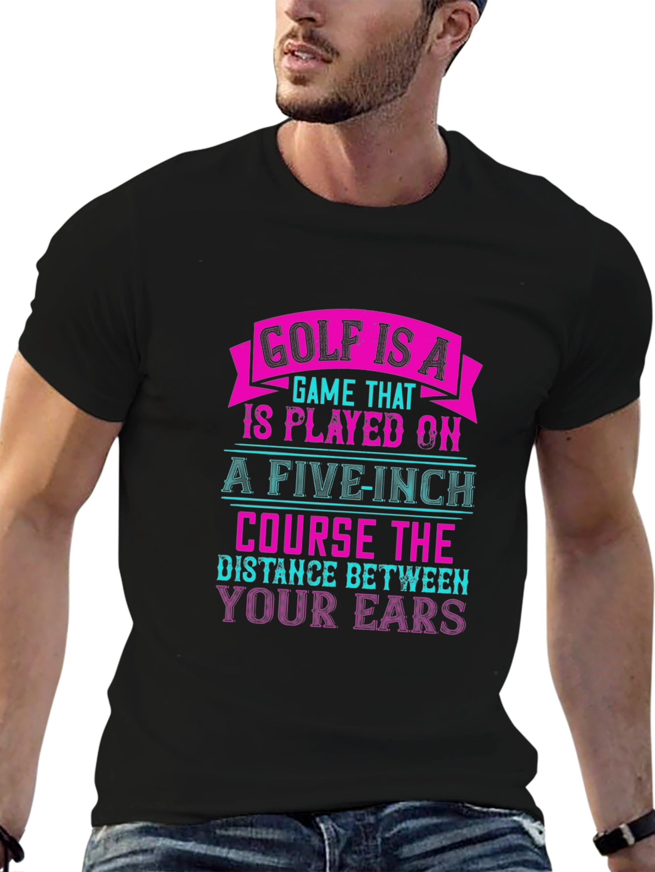 Golf is a 5-inch Course Graphic Tee