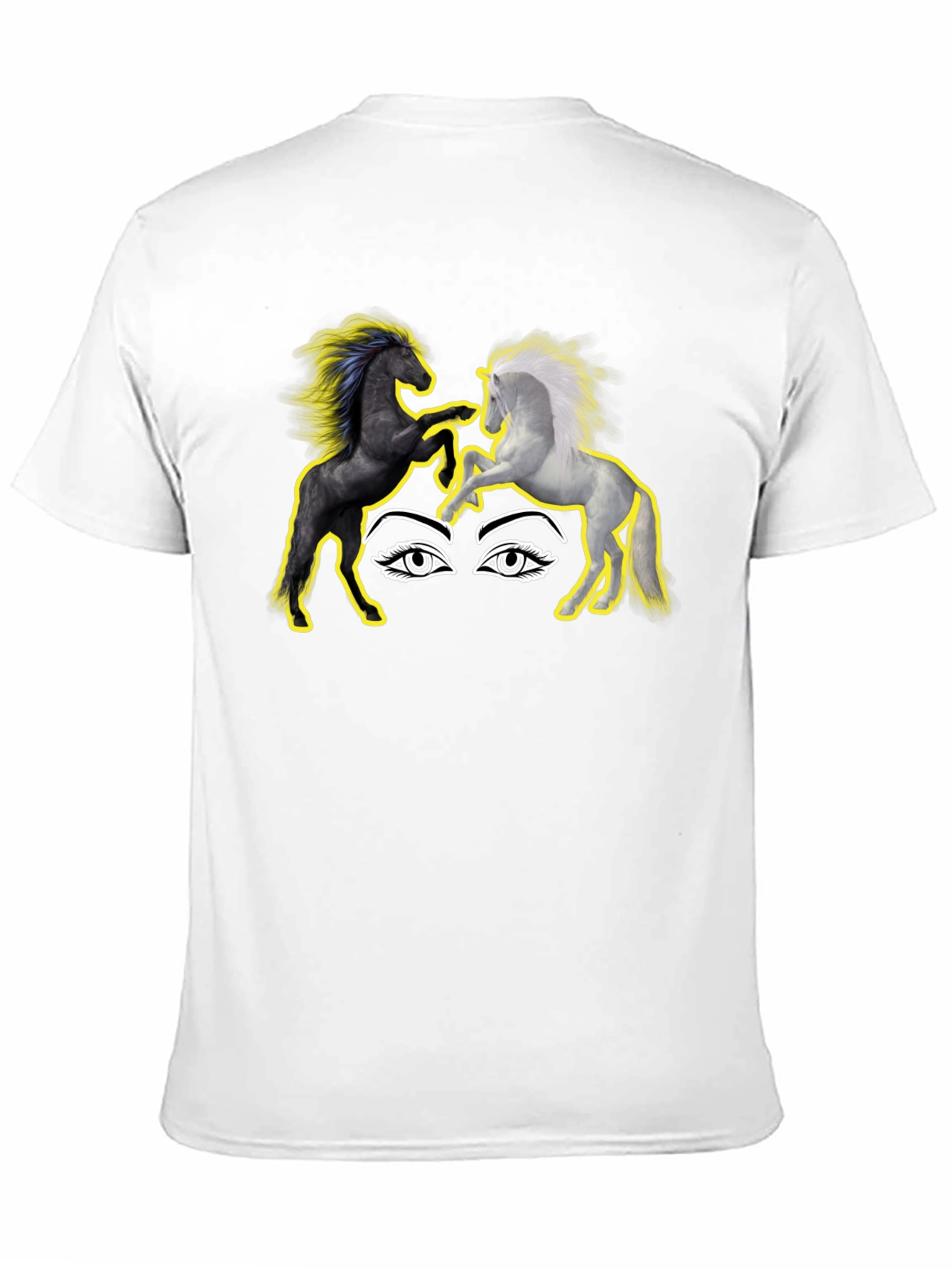 Yin Yang Horses Graphic T-Shirt