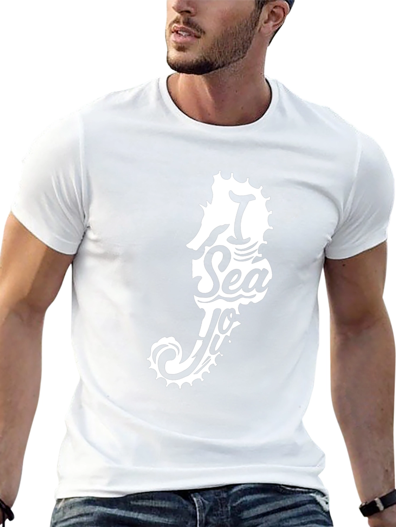 I Sea You Seahorse Graphic T-Shirt
