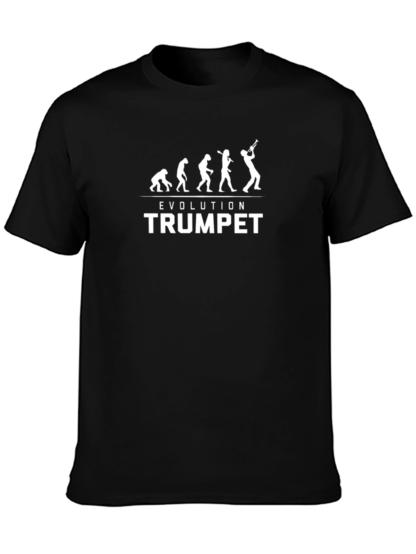 Evolution of Trumpet Player Graphic T-Shirt