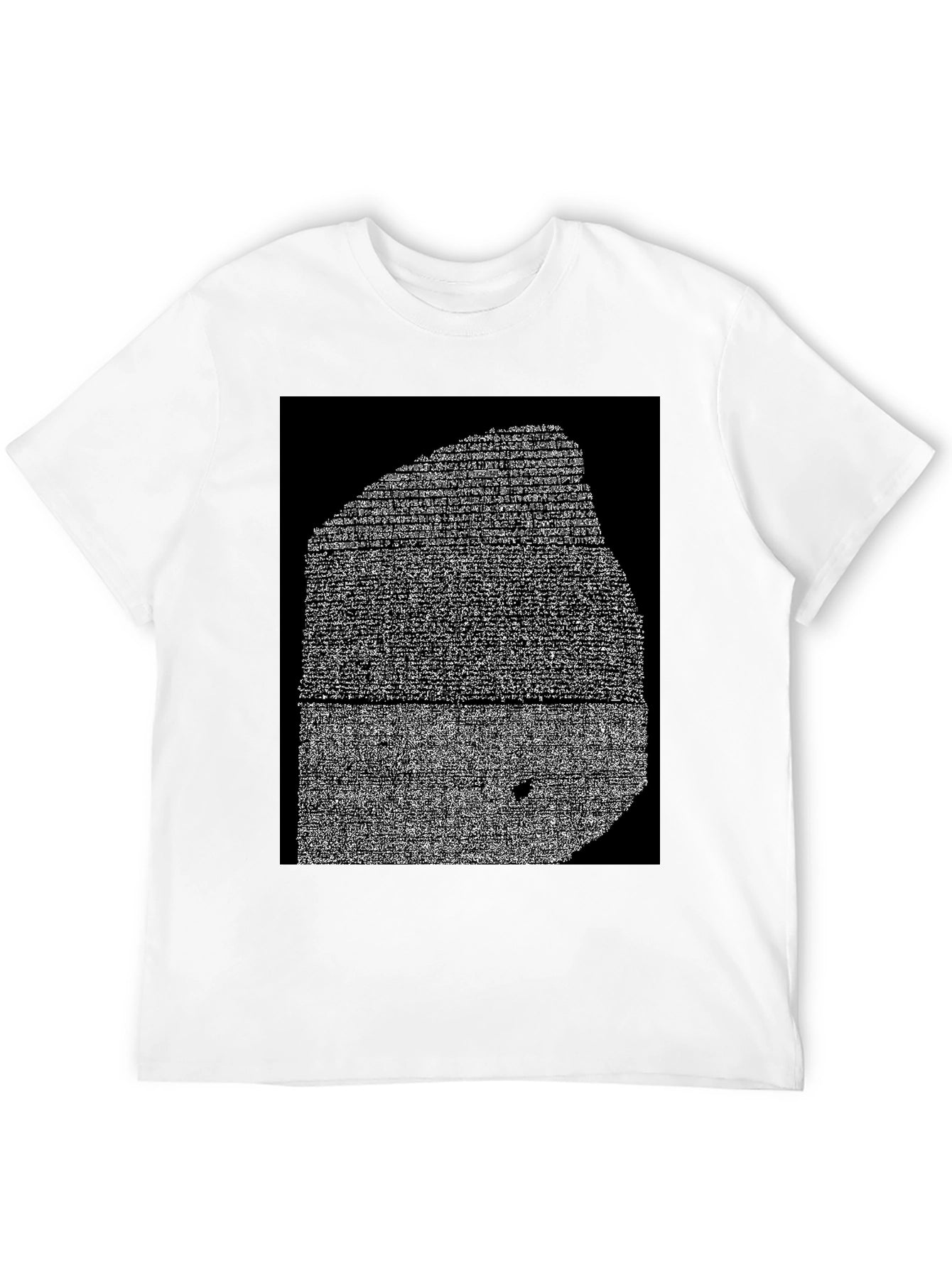 Rosetta Stone Print Black Tee