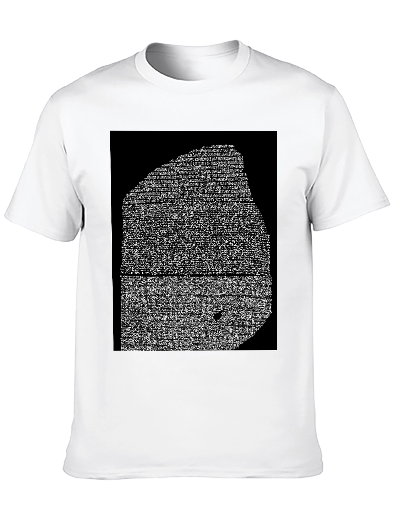 Rosetta Stone Print Black Tee