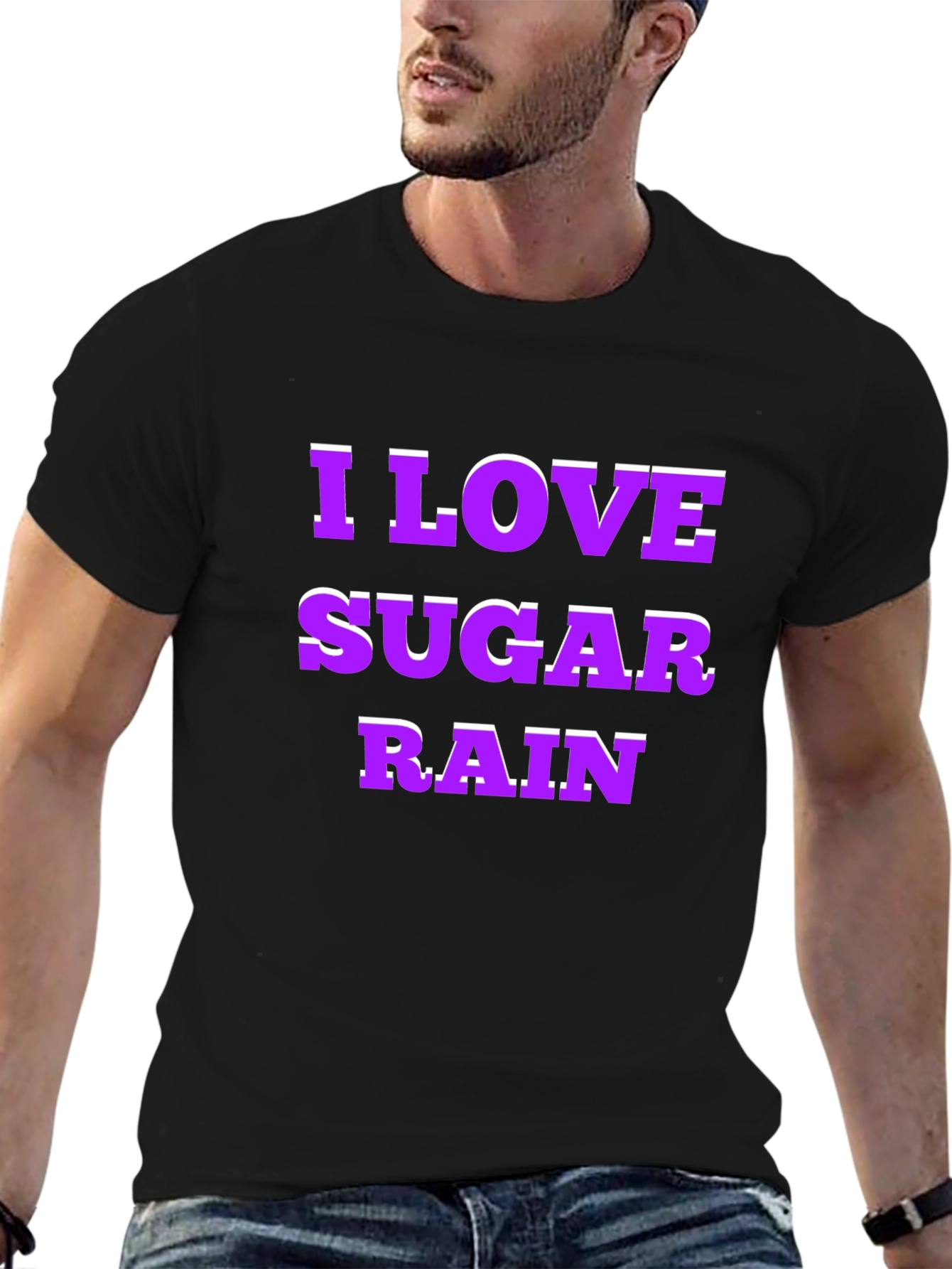 I Love Sugar Rain Graphic T-Shirt