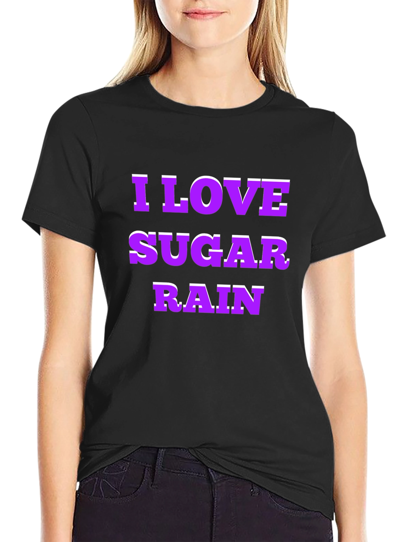 I Love Sugar Rain Graphic T-Shirt