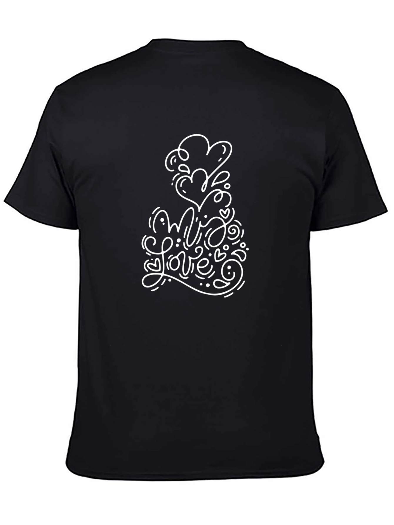 My Love Graphic Tee - Black Casual Shirt