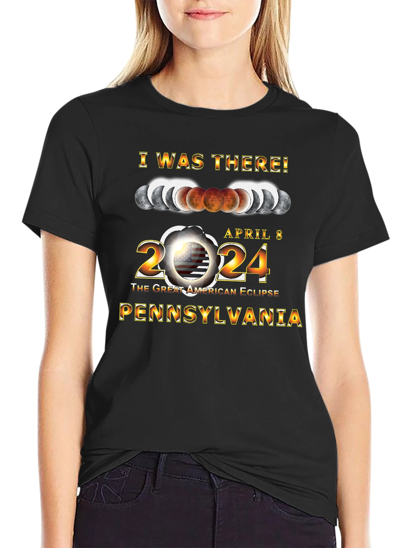 I Was There! Eclipse 2024 Pennsylvania T-Shirt