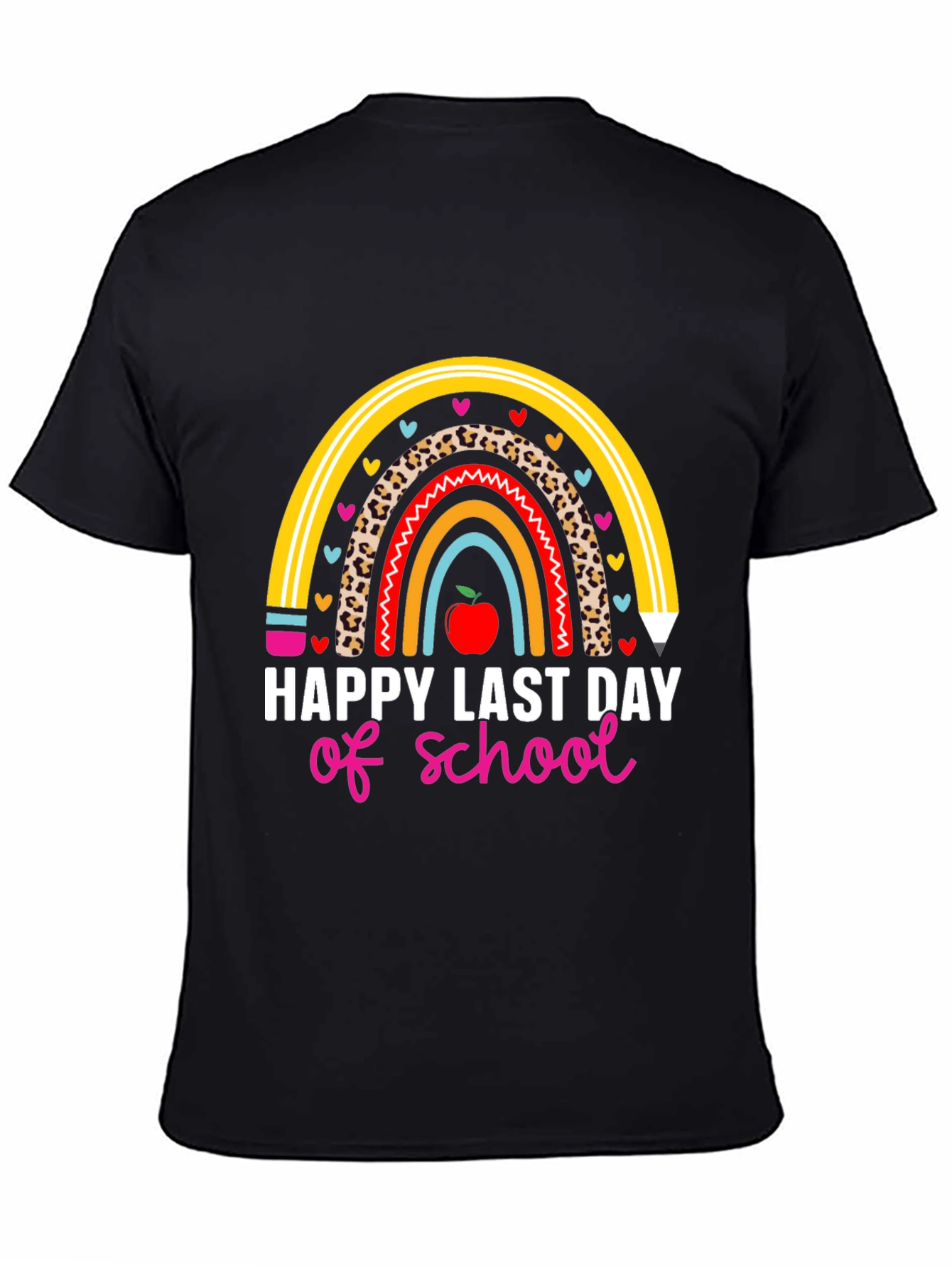 Happy Last Day of School Rainbow Teacher T-Shirt