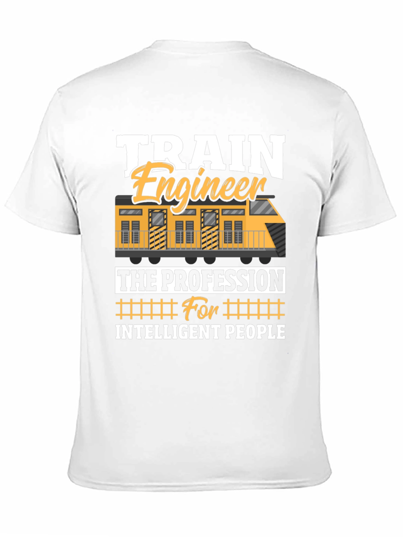 Train Engineer Intelligent People Black T-Shirt