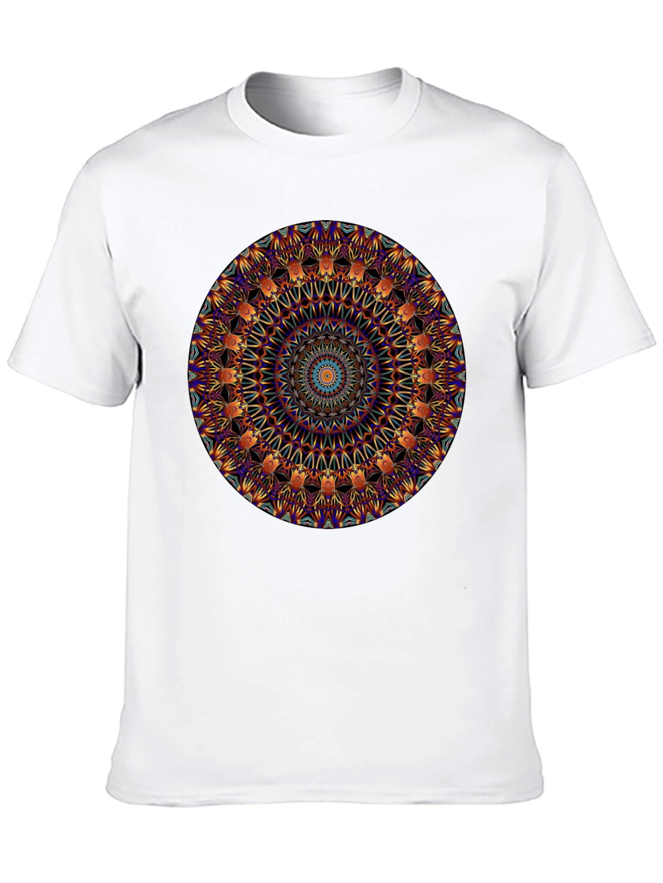 Mandala Graphic Print Black T-Shirt