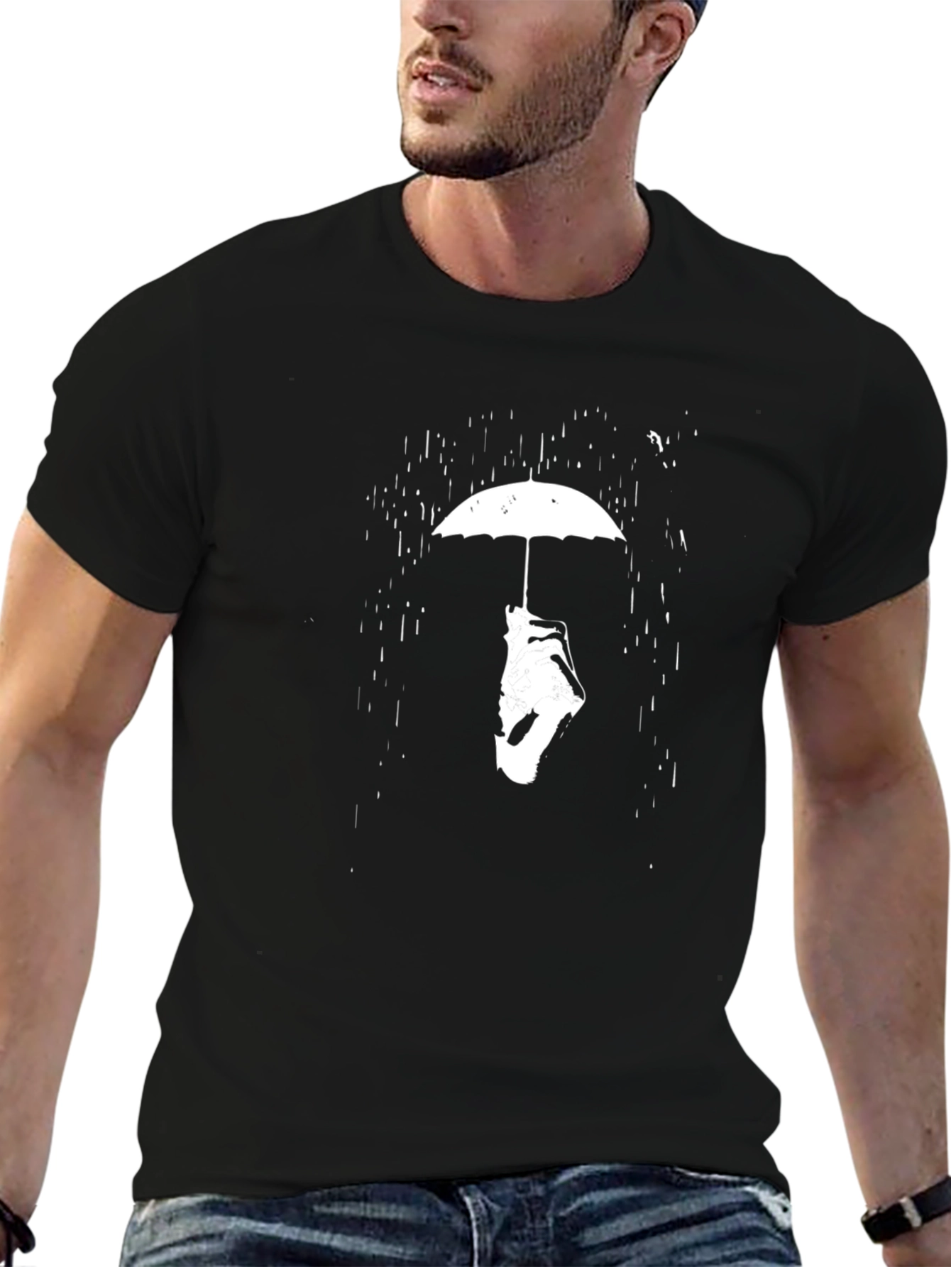 Umbrella Silhouette Graphic Tee