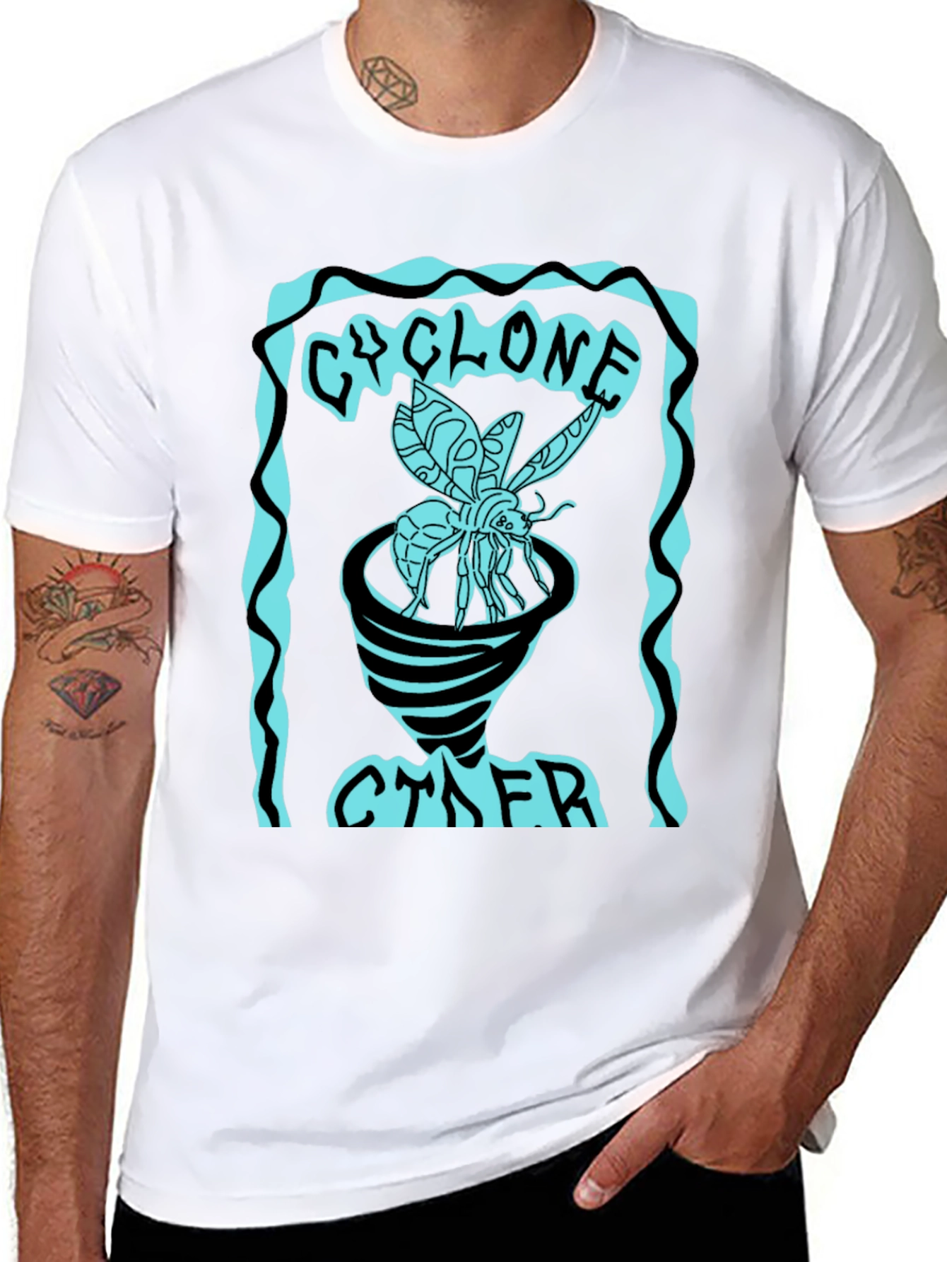 Cyclone Cyber T-Shirt - Unique Graphic Tee