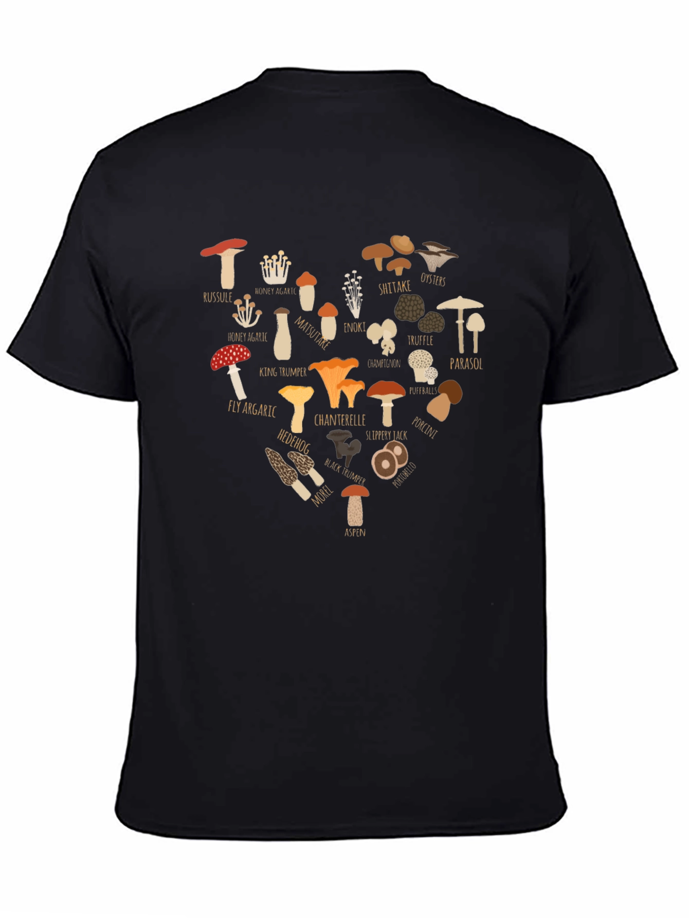 Mushroom Heart Graphic T-Shirt