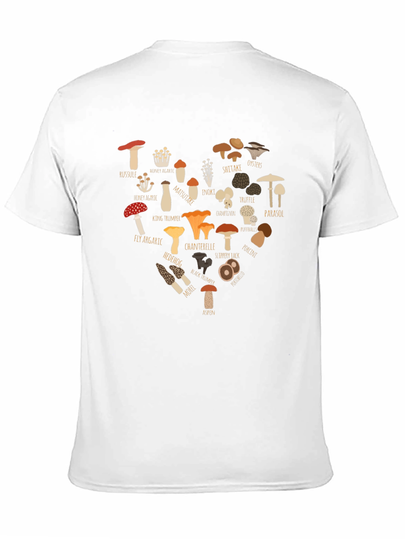 Mushroom Heart Graphic T-Shirt