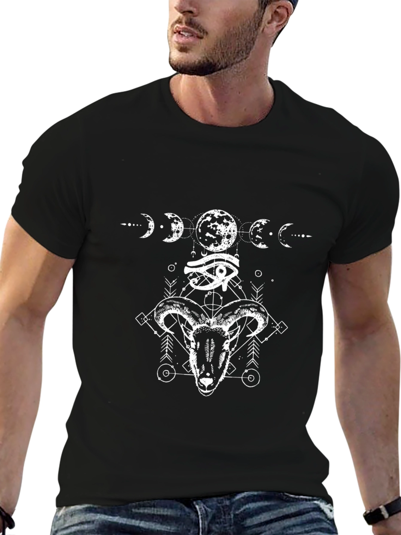 Mystic Ram Graphic Tee - Black T-Shirt