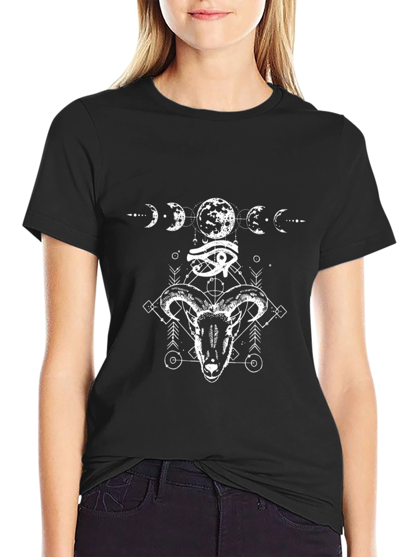 Mystic Ram Graphic Tee - Black T-Shirt