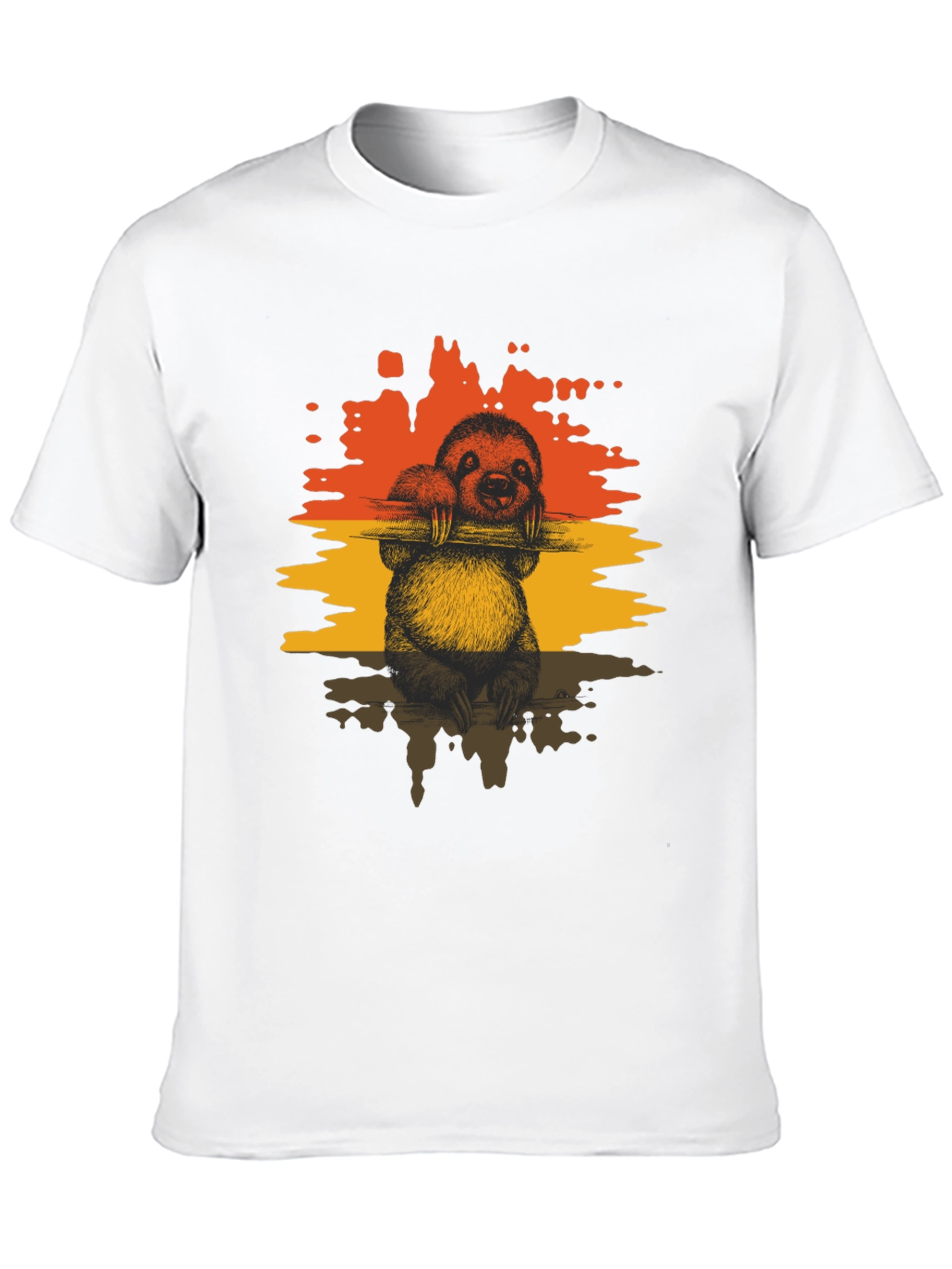 Sloth Graphic Tee - Relaxed Style
