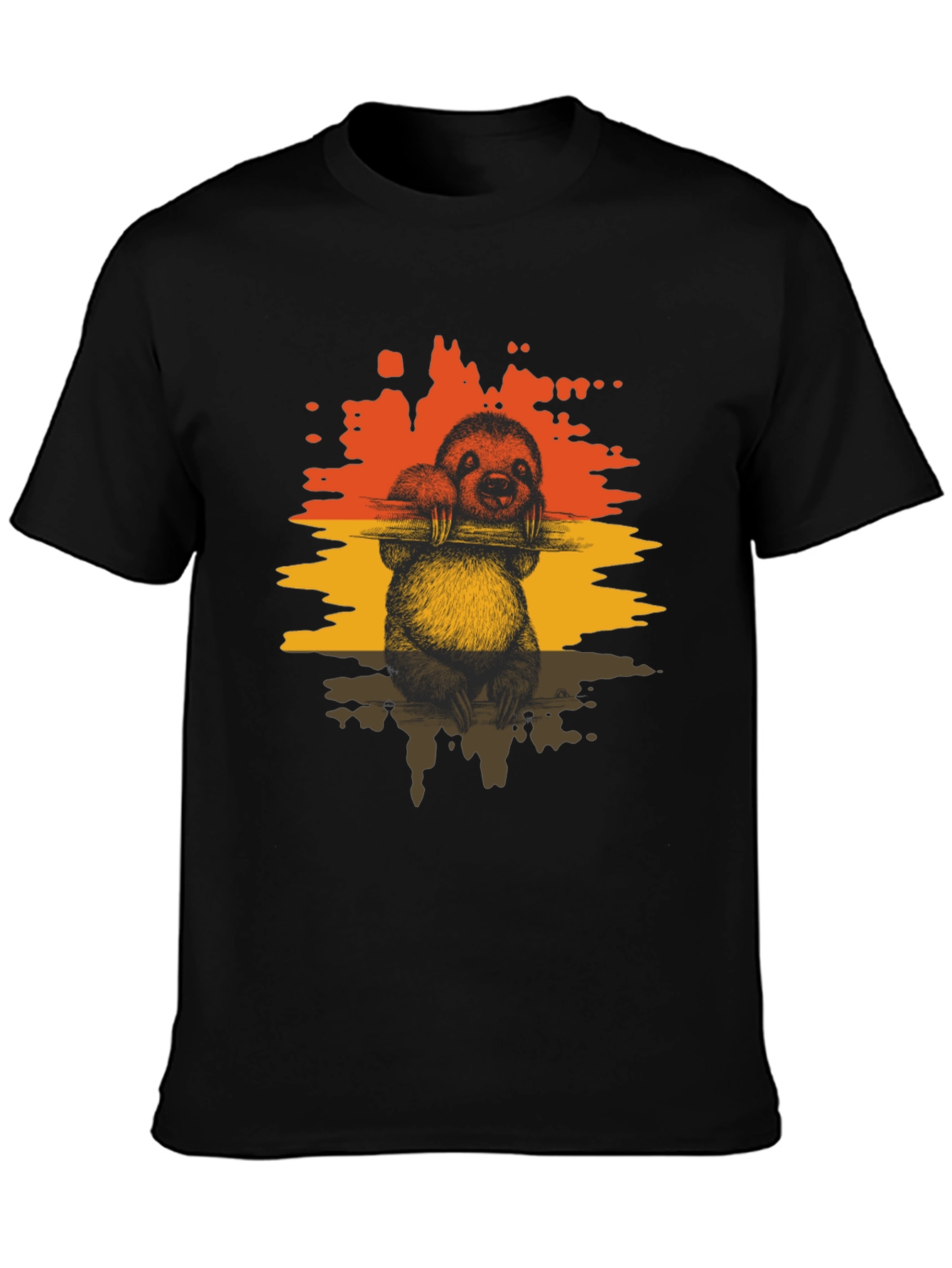 Sloth Graphic Tee - Relaxed Style