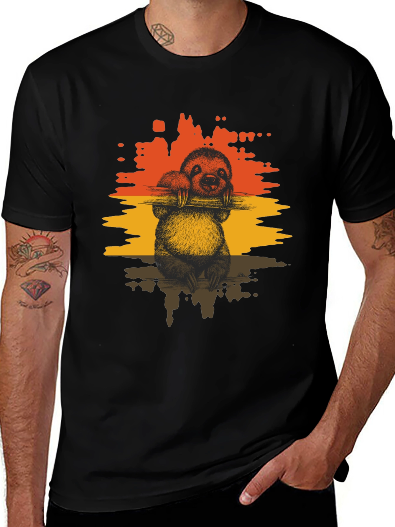 Sloth Graphic Tee - Relaxed Style