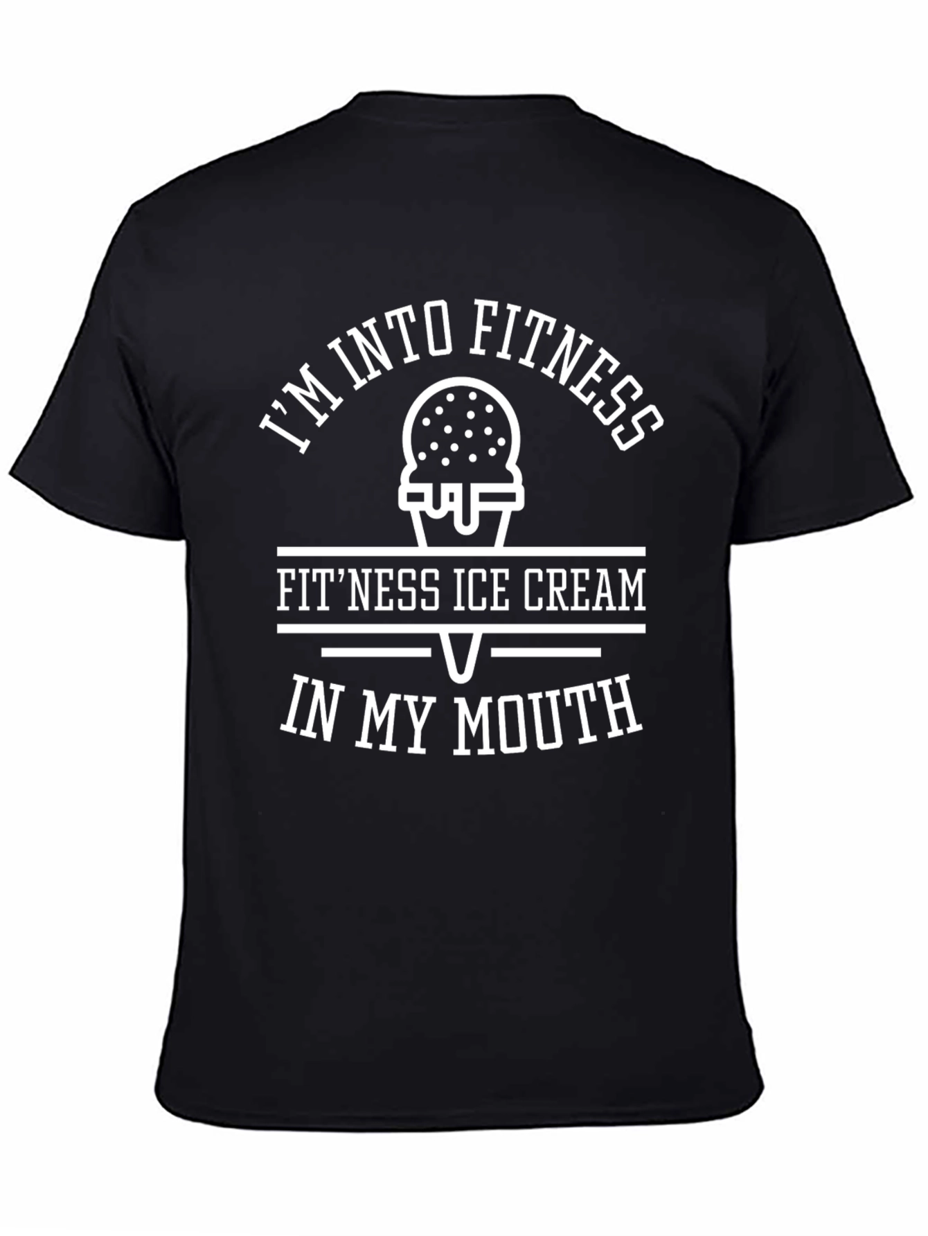 Im Into Fitness T-Shirt Ice Cream Mouth Funny