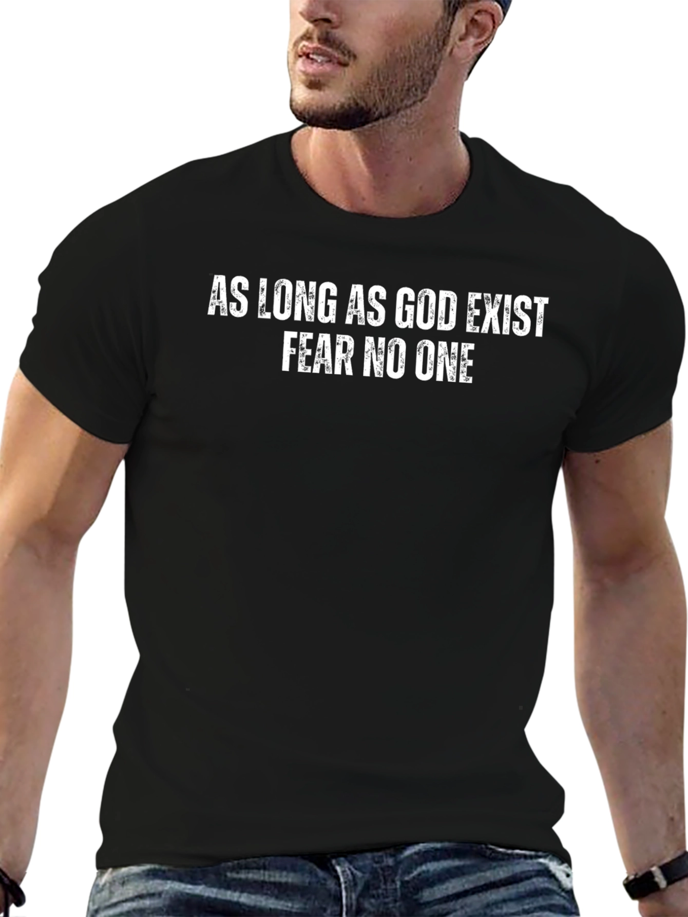 Fear No One Graphic Tee - Religious T-Shirt