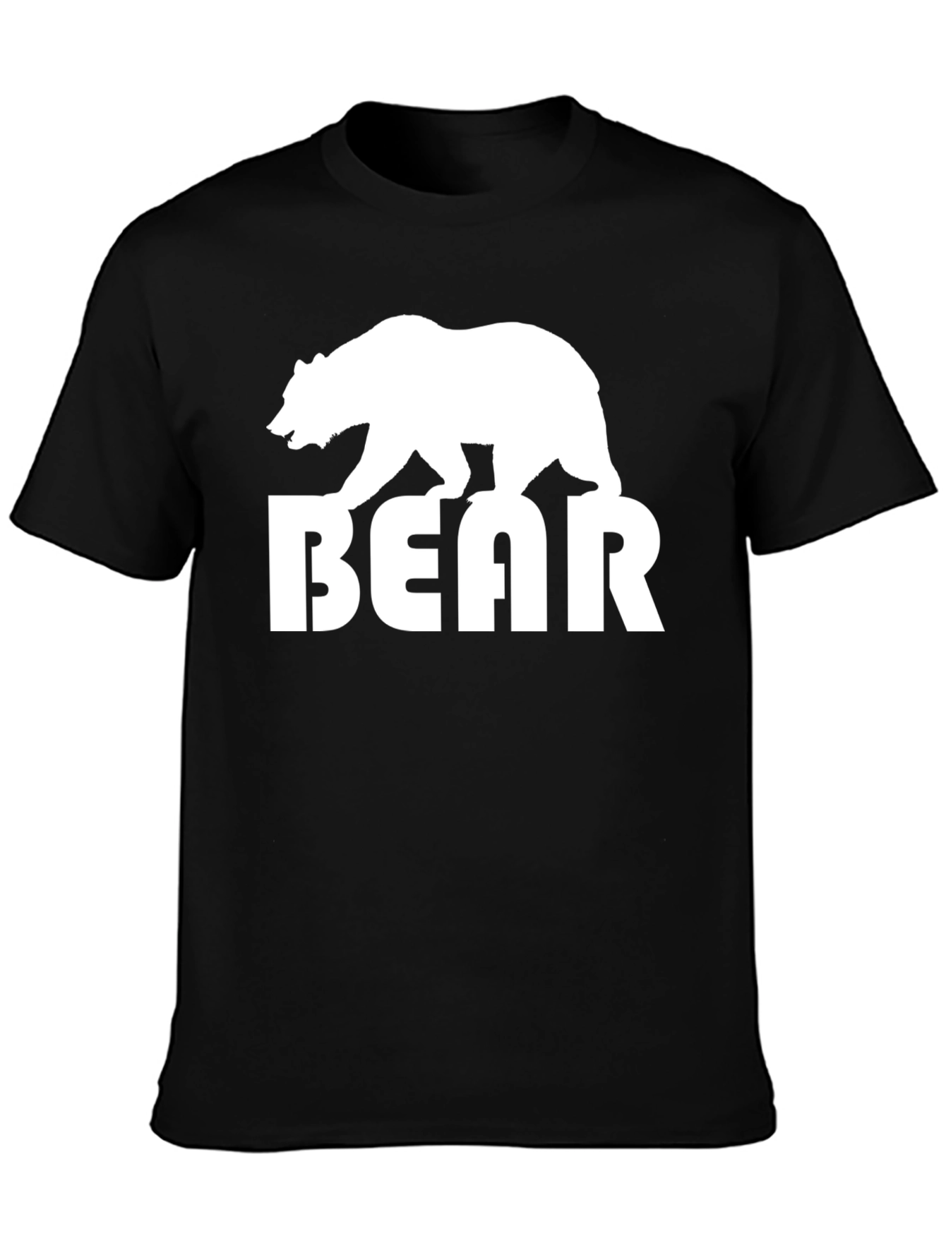Bear Graphic T-Shirt - Black