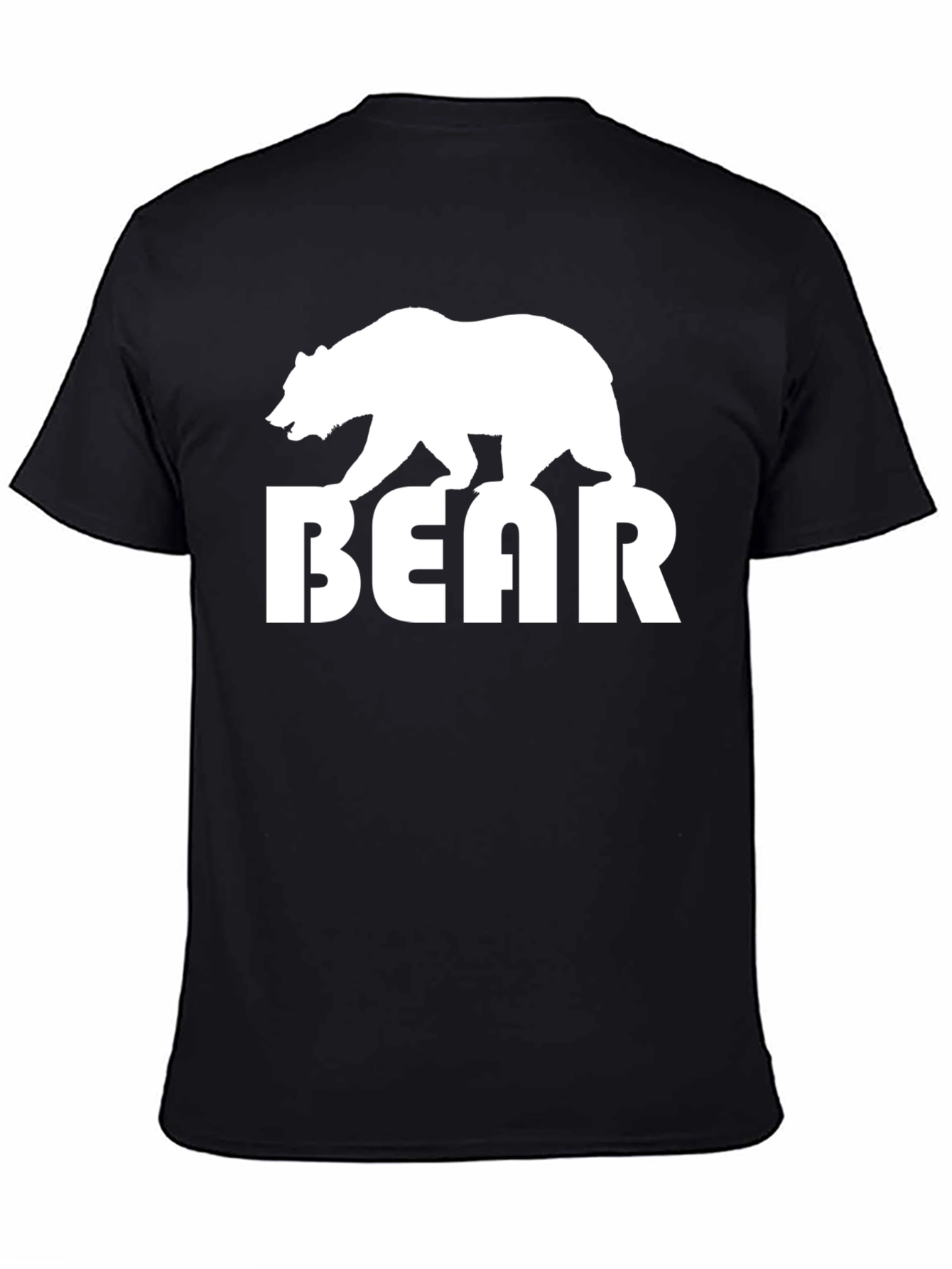 Bear Graphic T-Shirt - Black