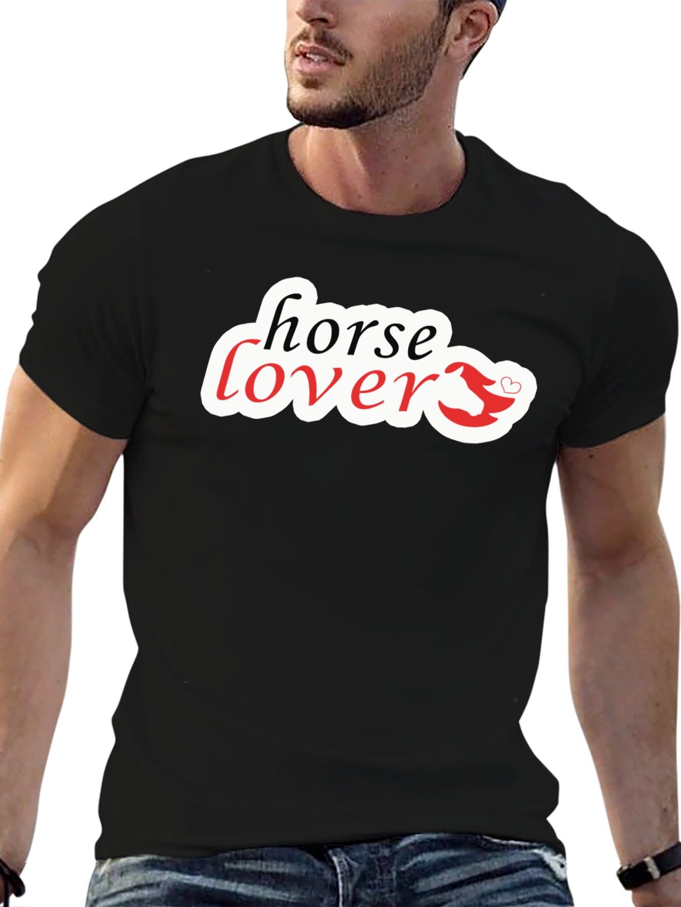 Horse Lover Graphic Tee - Black T-Shirt