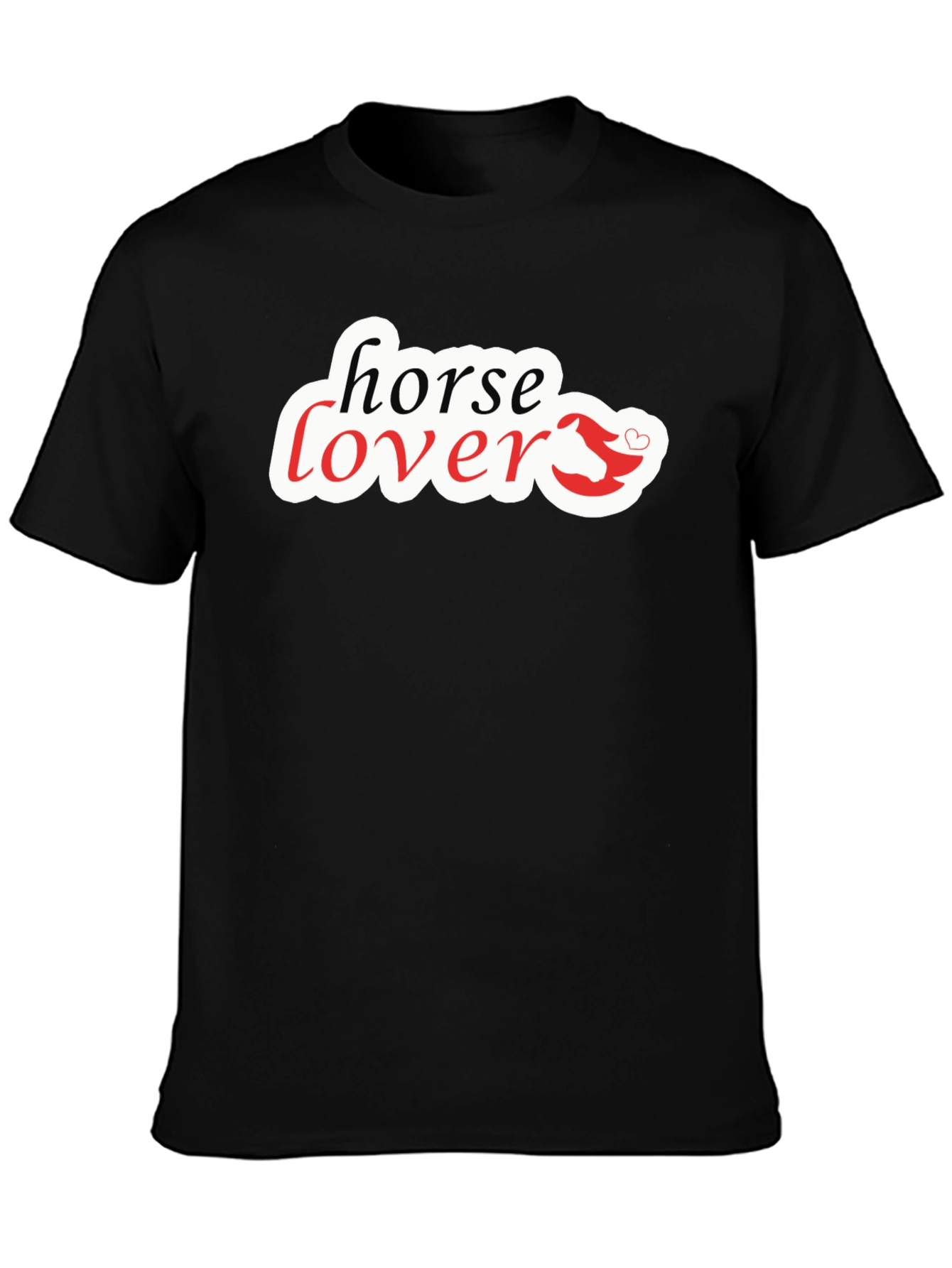 Horse Lover Graphic Tee - Black T-Shirt