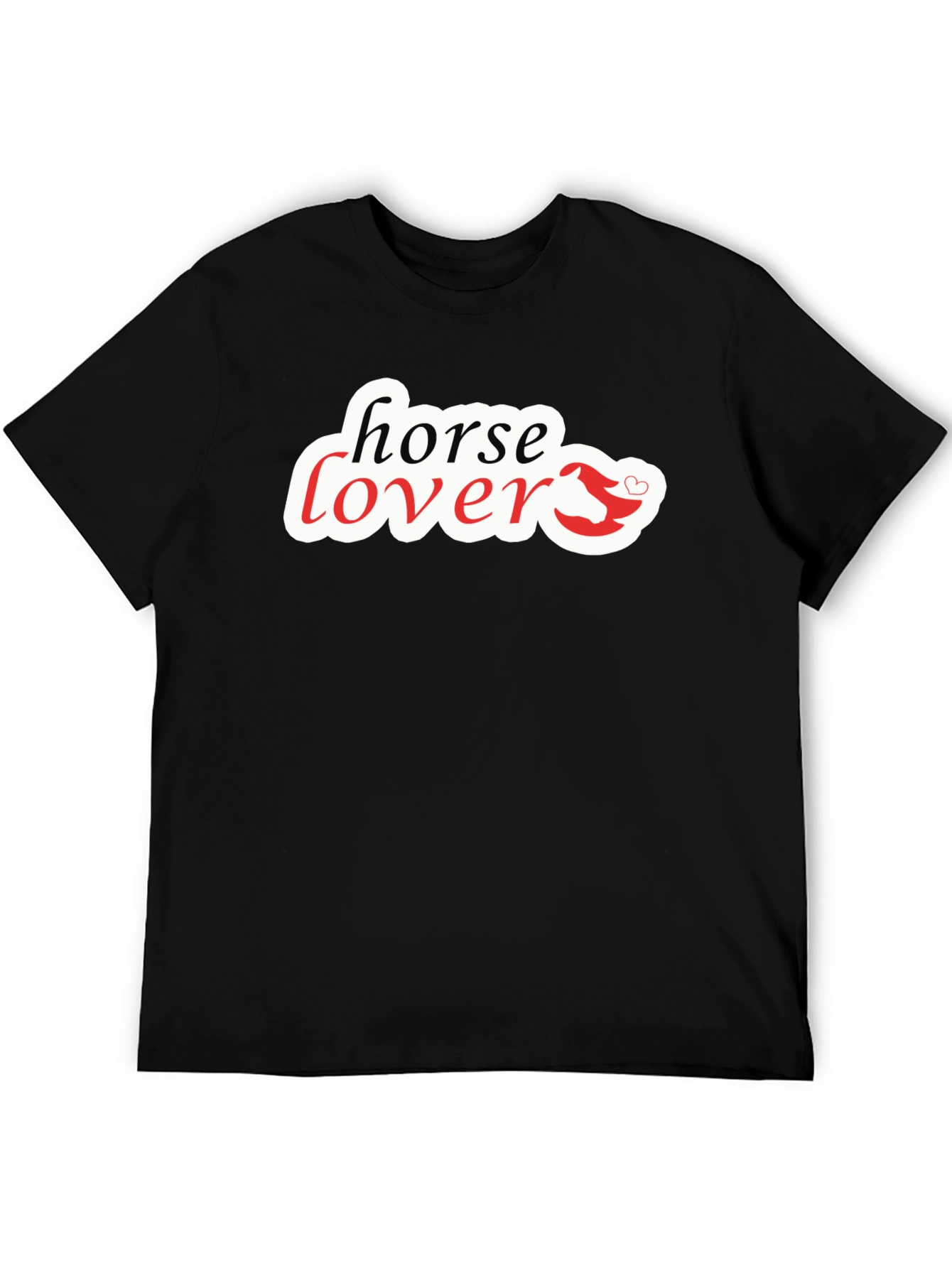 Horse Lover Graphic Tee - Black T-Shirt