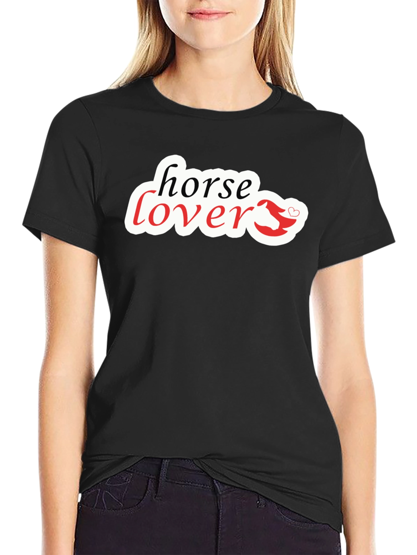 Horse Lover Graphic Tee - Black T-Shirt